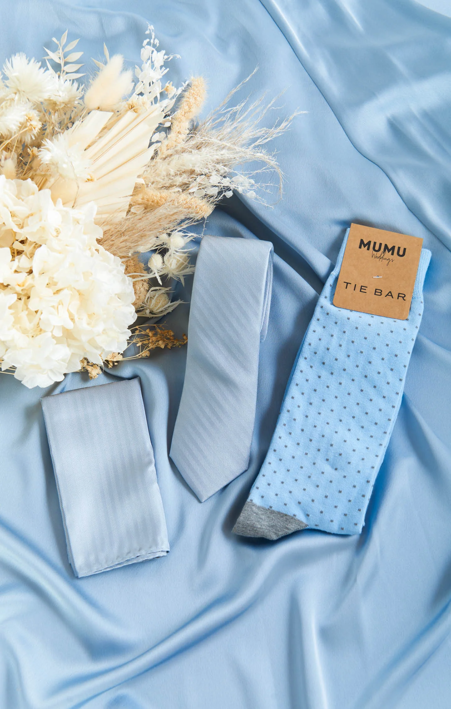 Mumu Weddings x Tie Bar Gift Box ~ Steel Blue Solid - Image 2