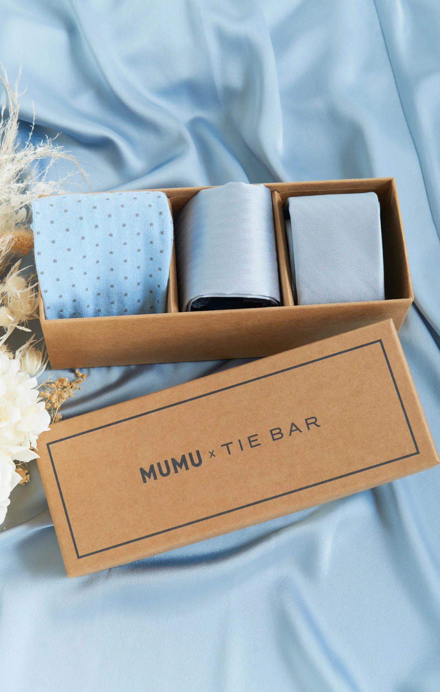 Mumu Weddings x Tie Bar Gift Box ~ Steel Blue Solid - Image 8