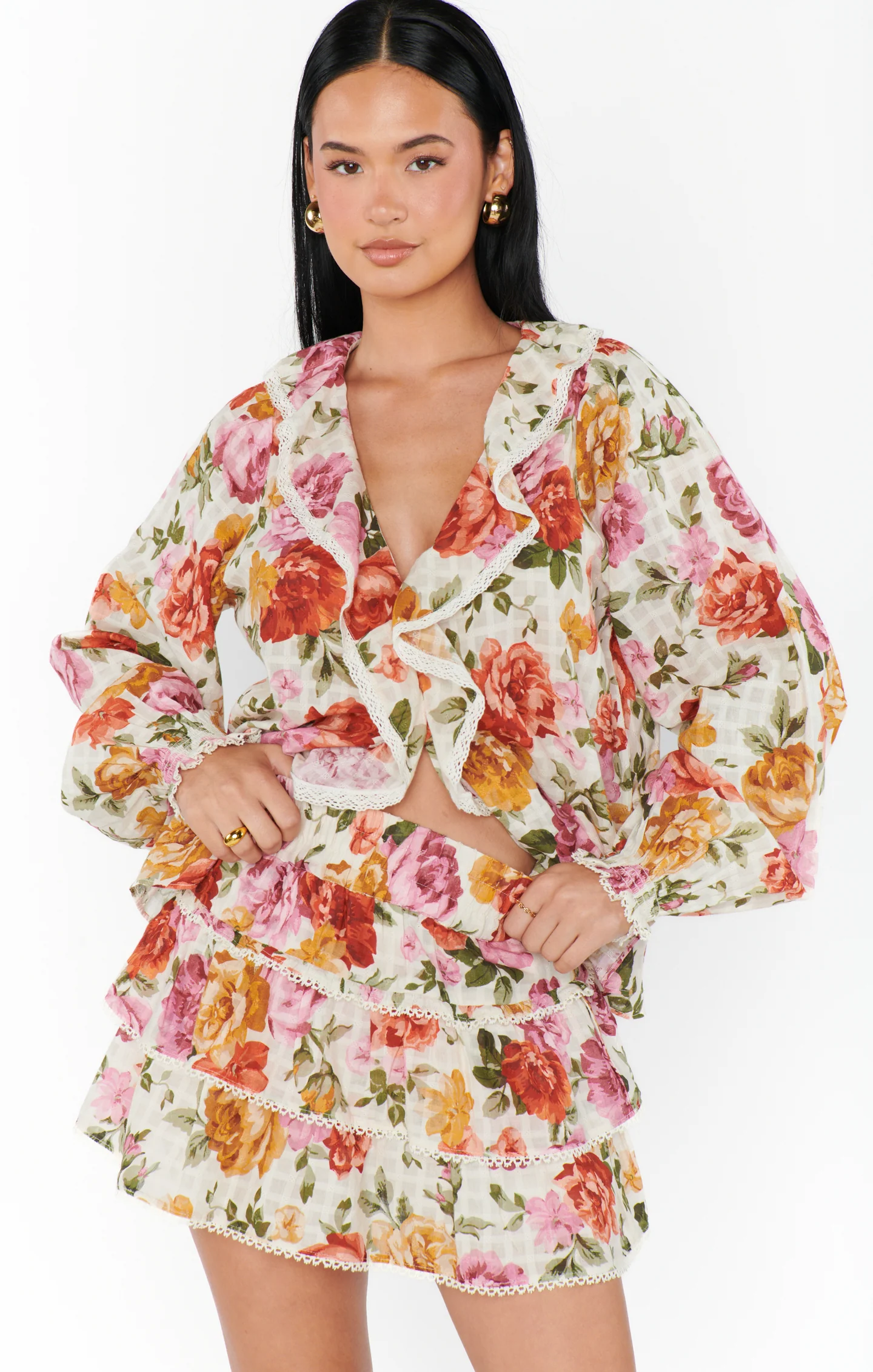 Nat Skort ~ Ivory Hillside Floral - Image 4