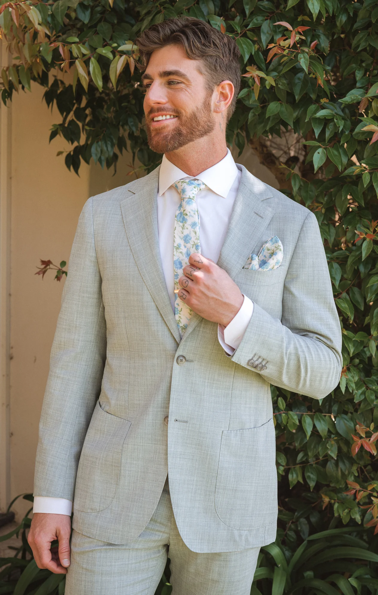 Nico Neck Tie ~ Charming Rose - Image 3