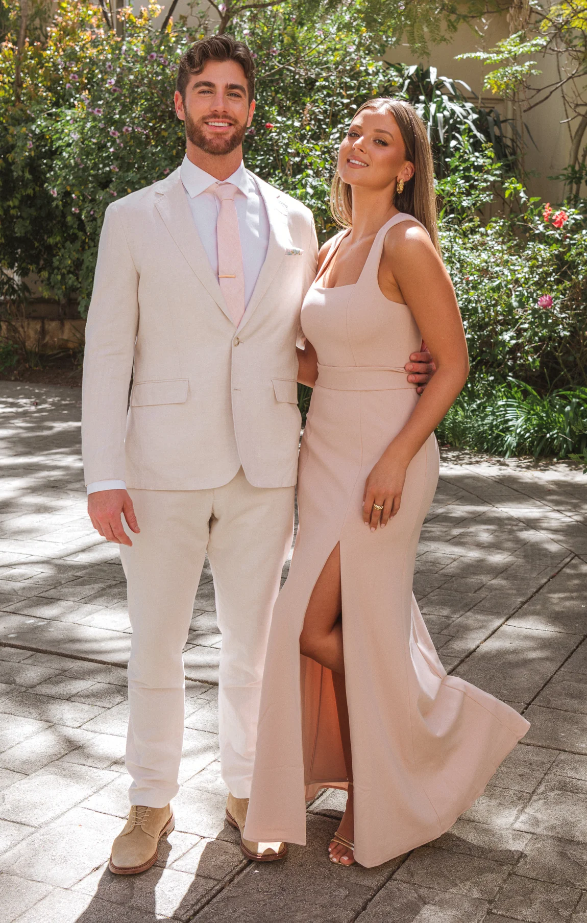 Nico Neck Tie ~ Dusty Blush Linen - Image 5