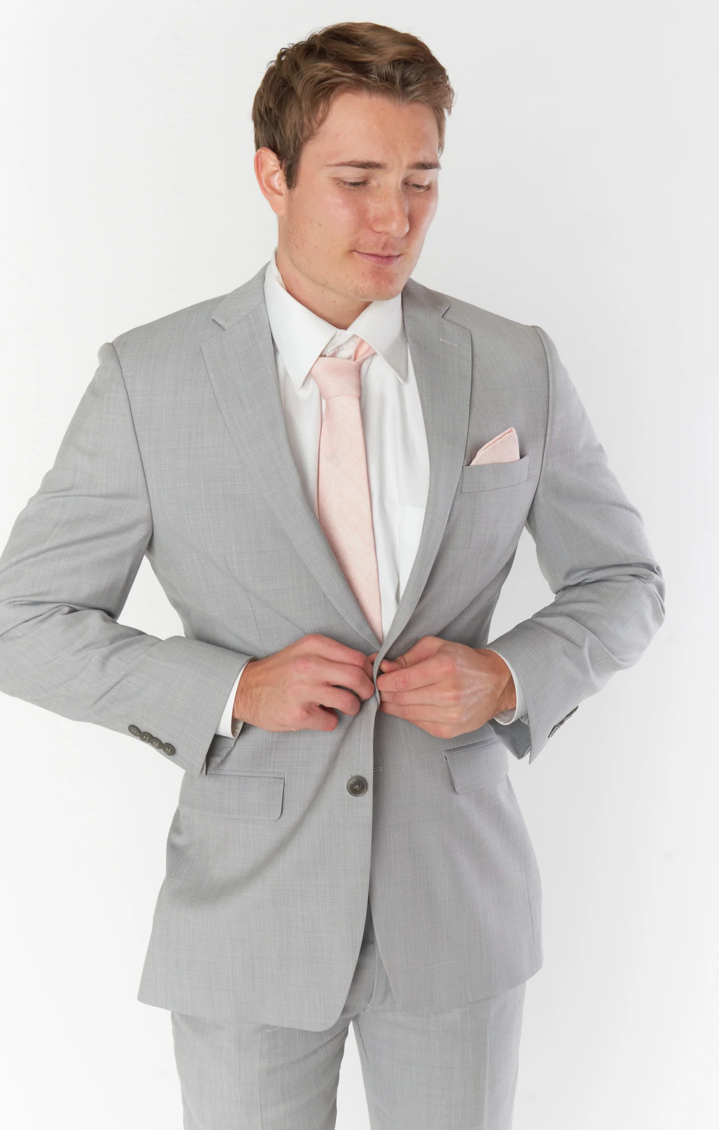 Nico Neck Tie ~ Dusty Blush Linen - Image 7