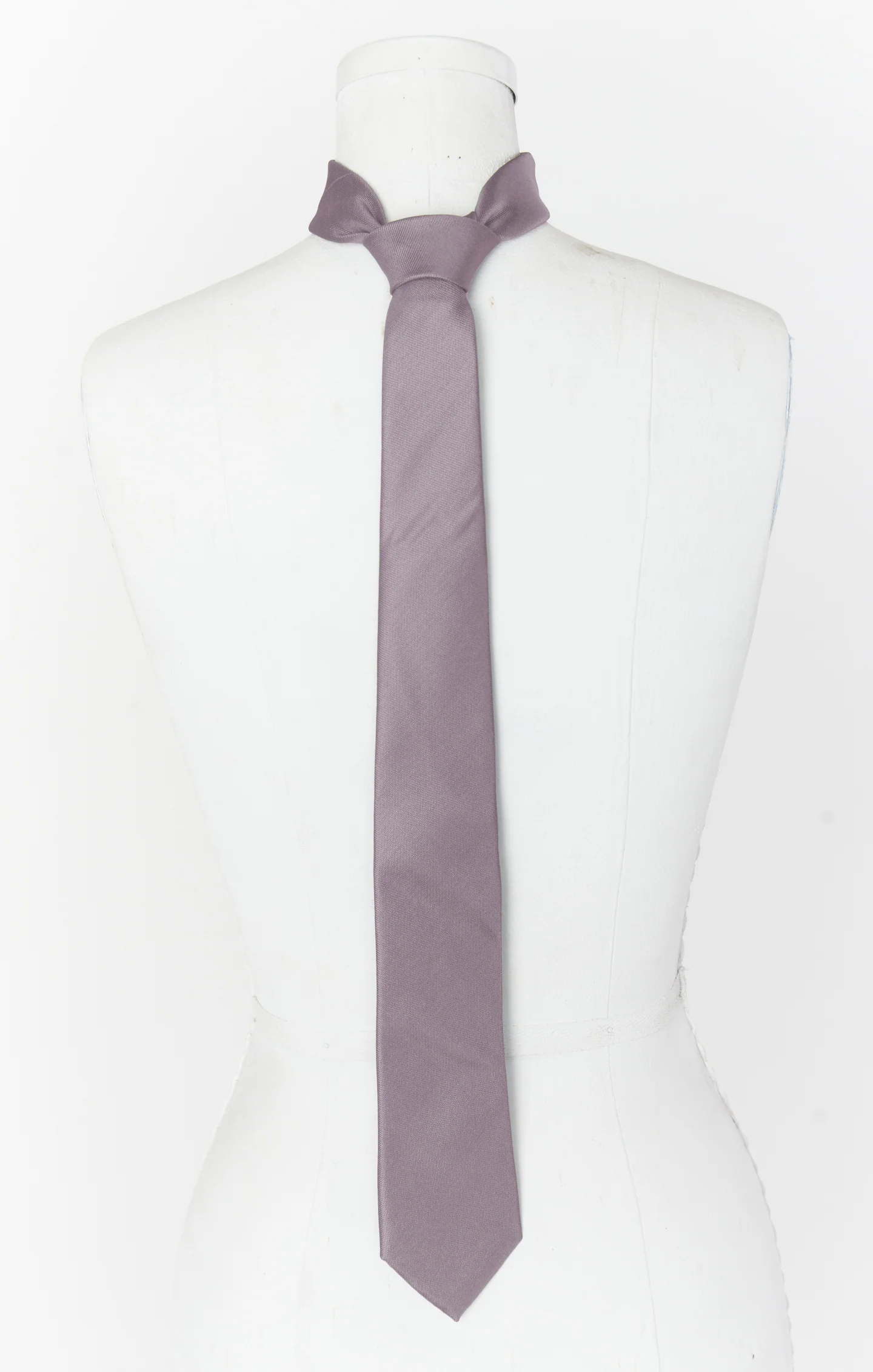Nico Neck Tie ~ Dusty Purple Solid - Image 4