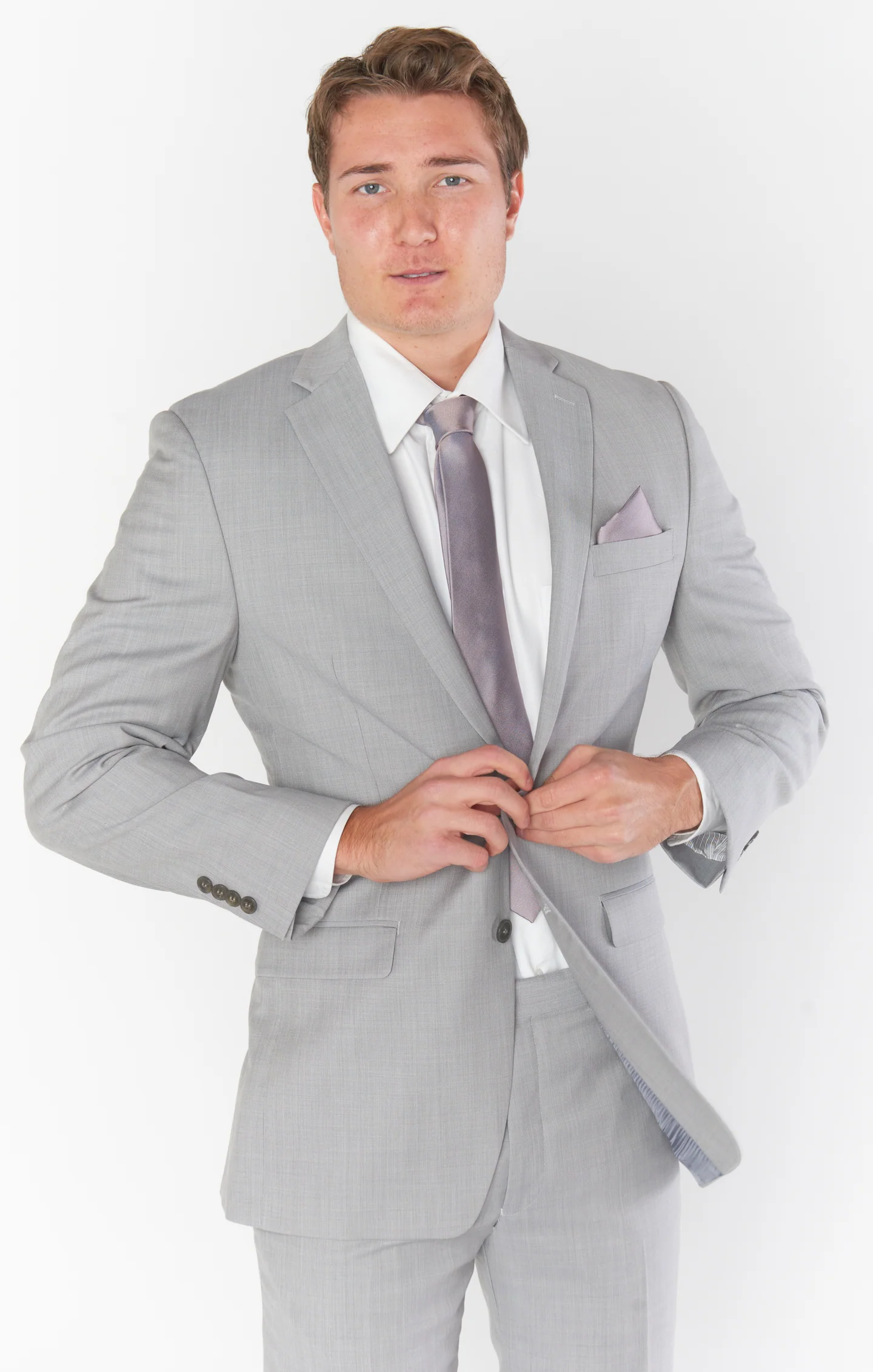 Nico Neck Tie ~ Dusty Purple Solid - Image 5
