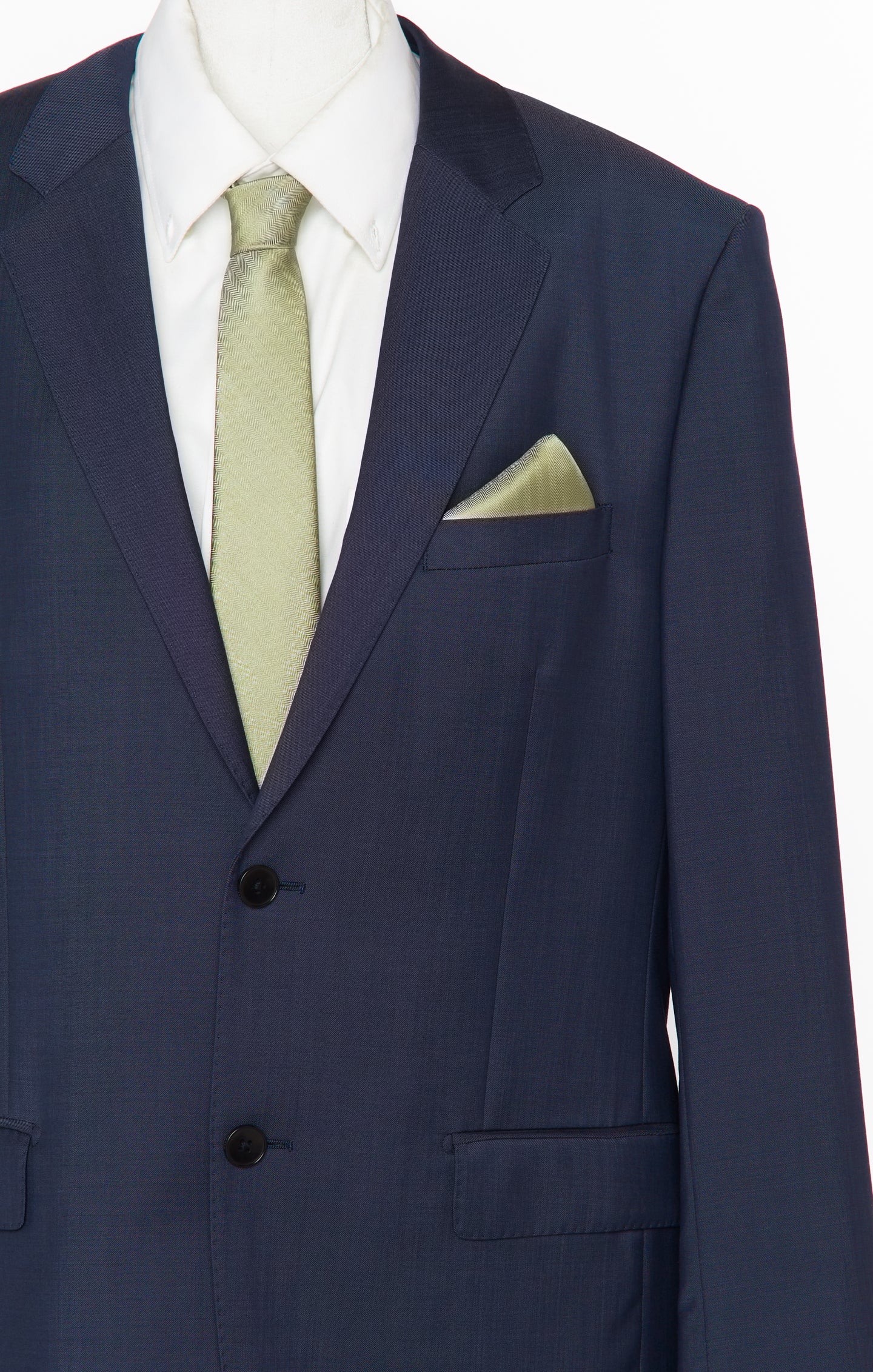 Nico Neck Tie ~ Moss Green Solid - Image 2
