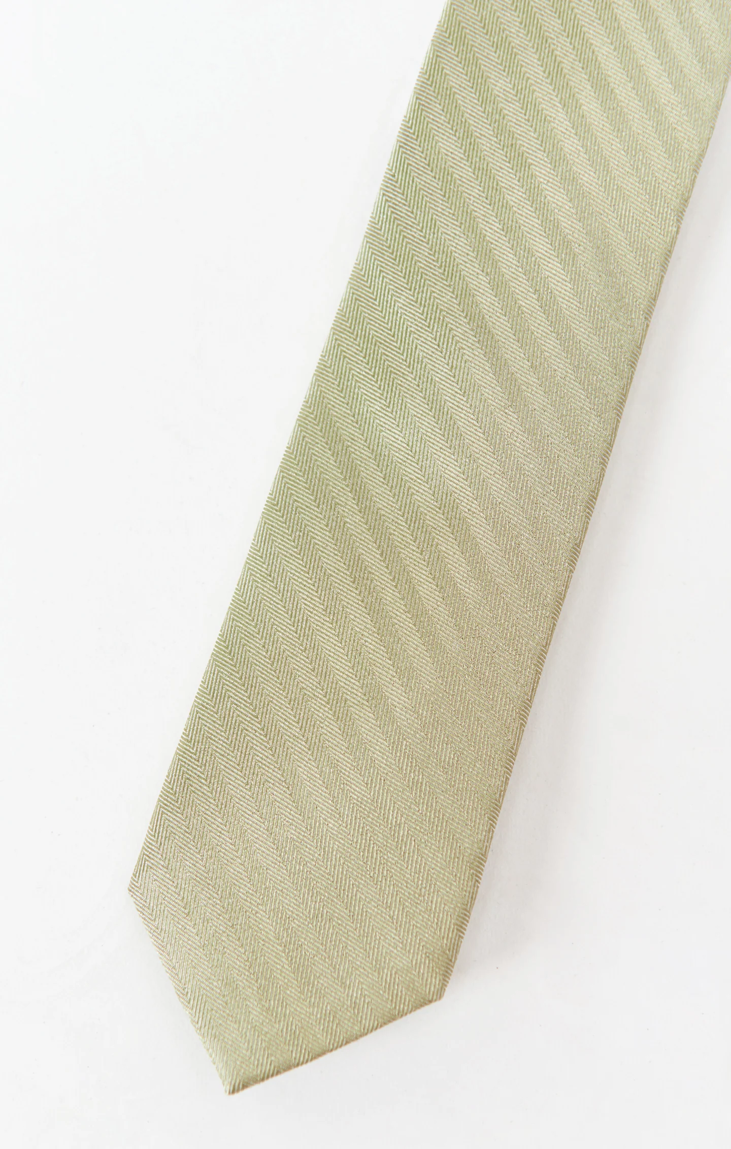 Nico Neck Tie ~ Moss Green Solid - Image 3