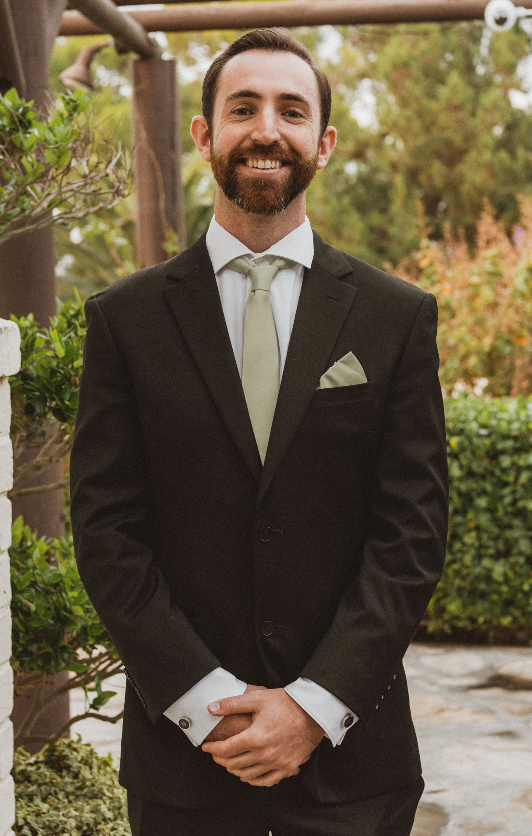 Nico Neck Tie ~ Moss Green Solid - Image 6
