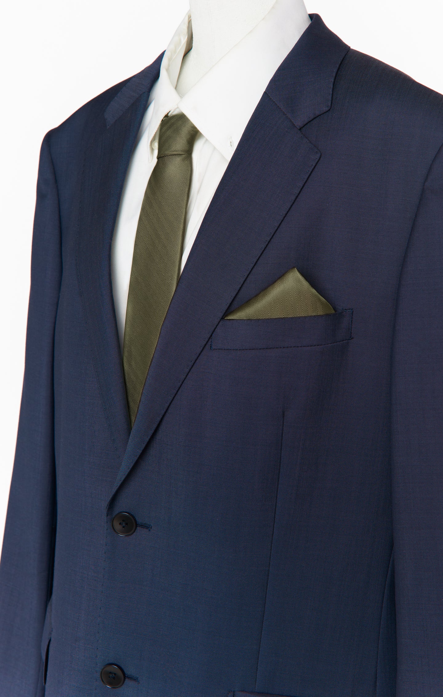 Nico Neck Tie ~ Rich Olive Solid - Image 3