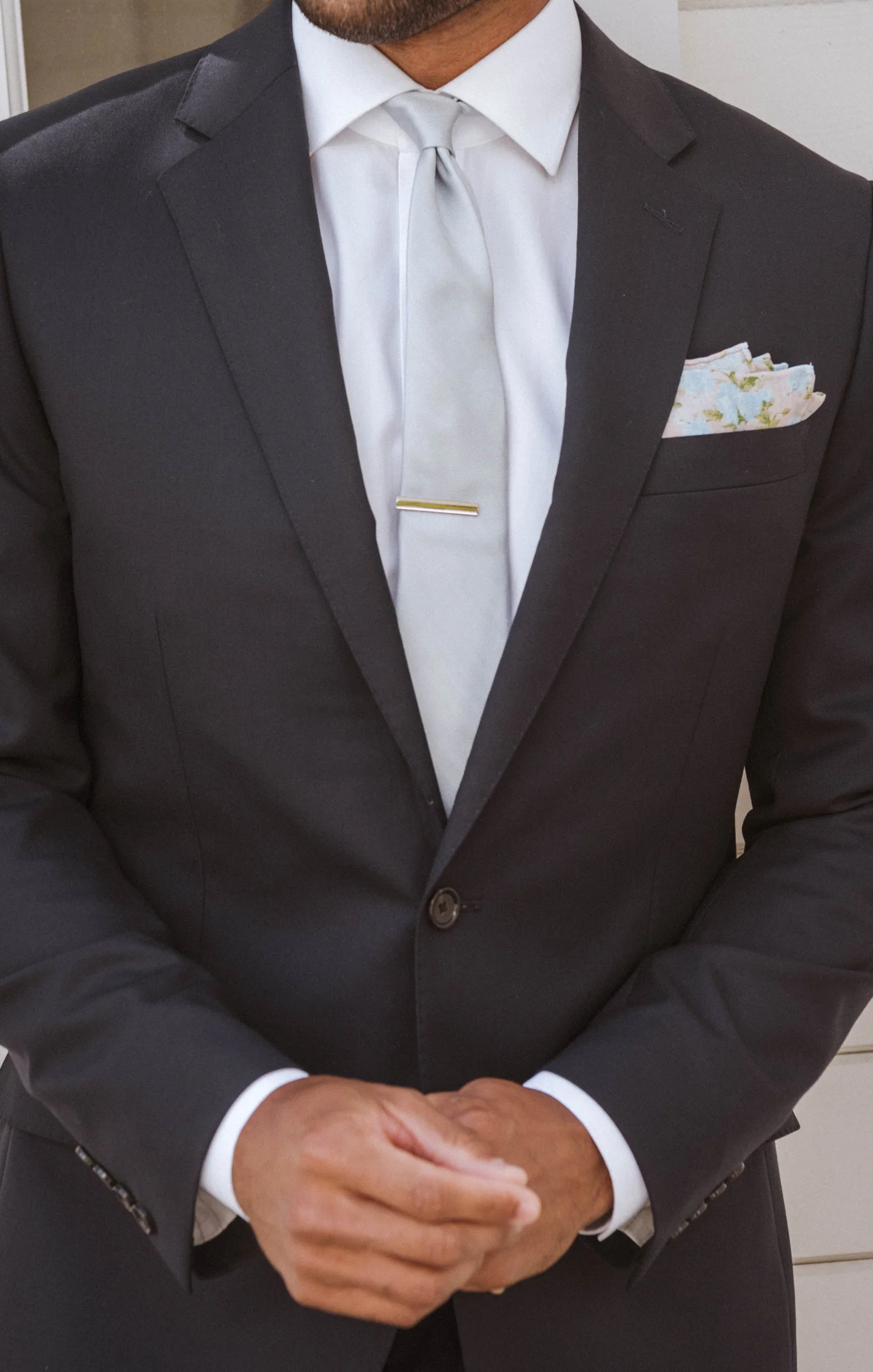 Nico Neck Tie ~ Steel Blue Solid - Image 8