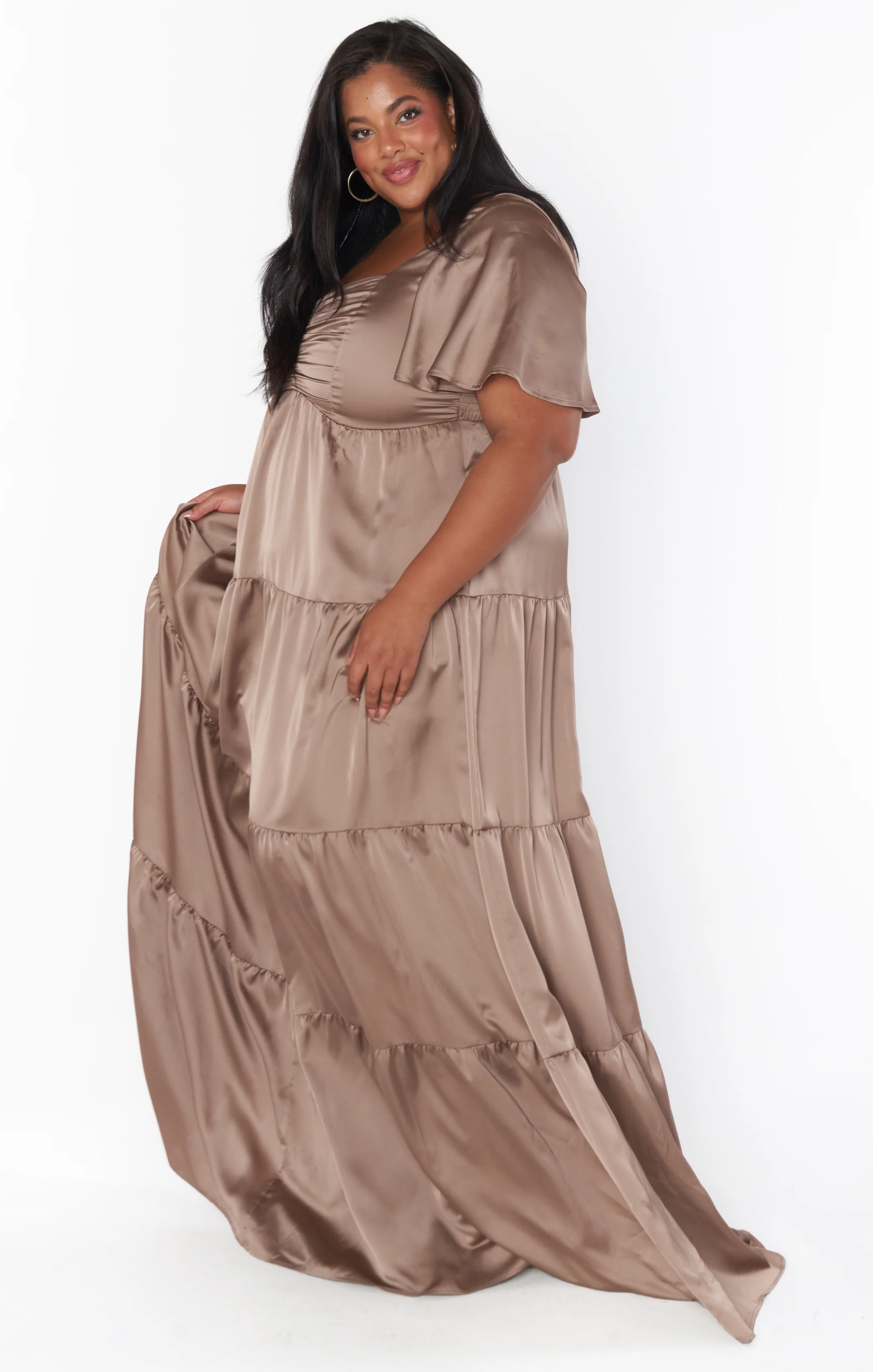 Nicole Maxi Dress ~ Dune Luxe Satin - Image 10