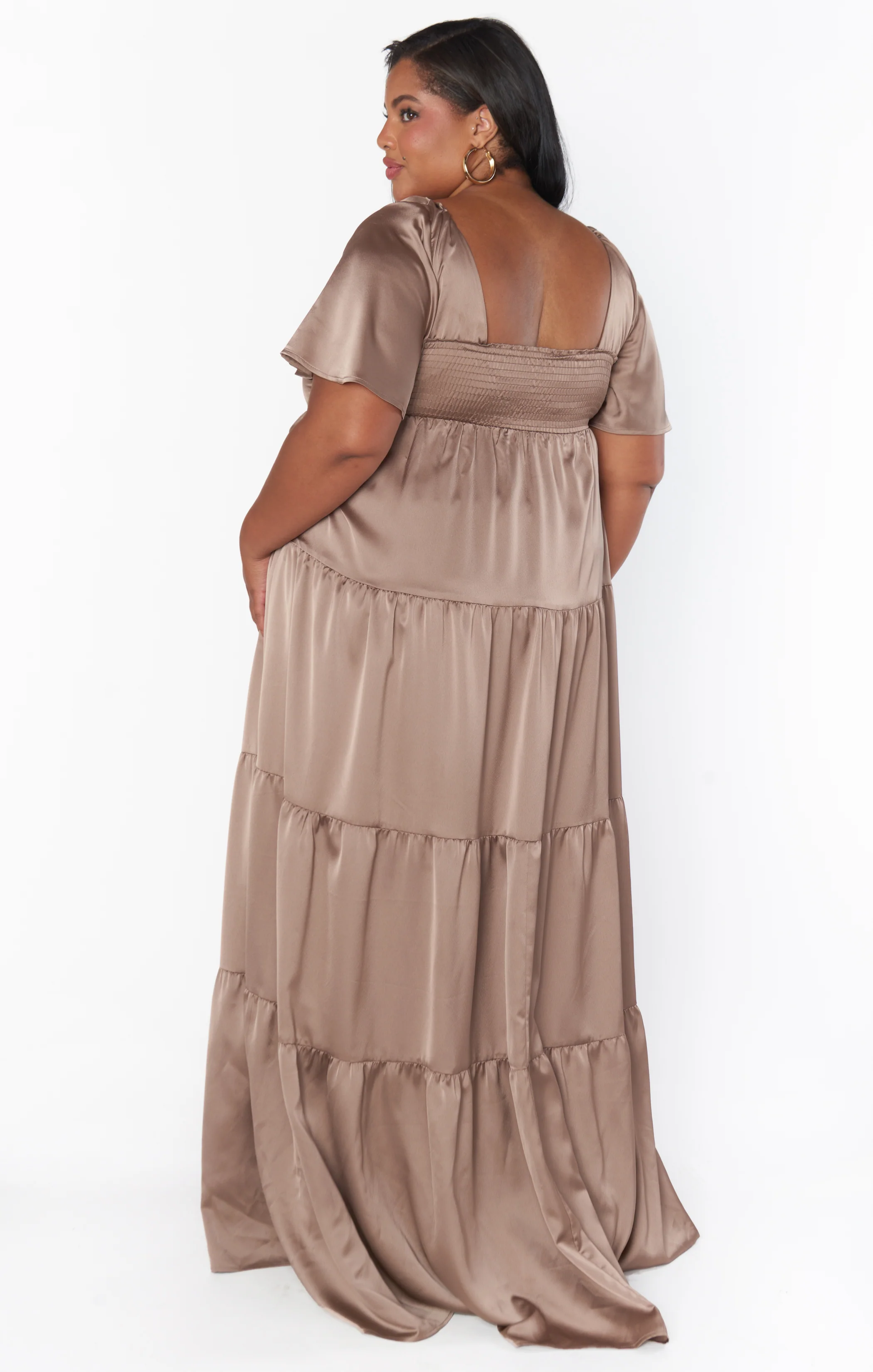 Nicole Maxi Dress ~ Dune Luxe Satin - Image 11