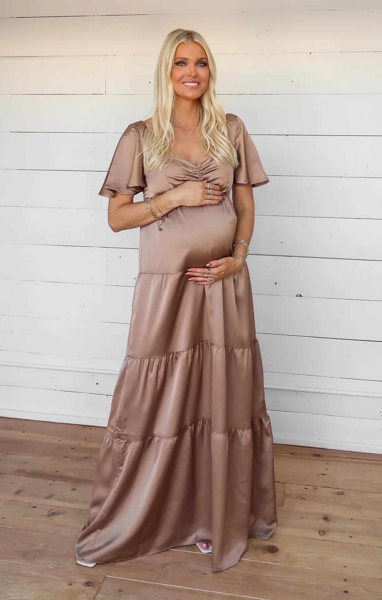Nicole Maxi Dress ~ Dune Luxe Satin - Image 12