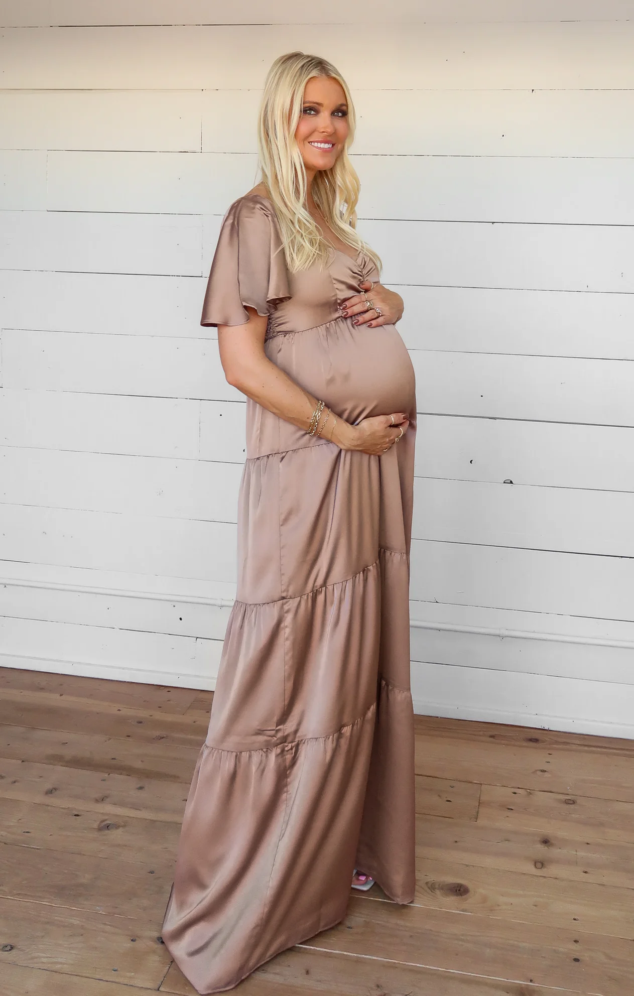 Nicole Maxi Dress ~ Dune Luxe Satin - Image 13
