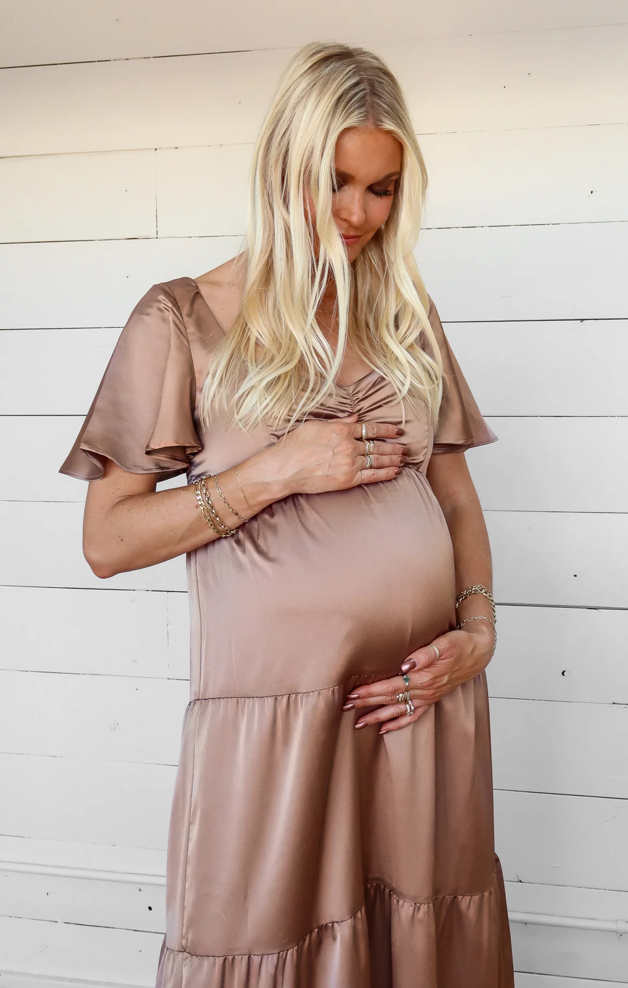 Nicole Maxi Dress ~ Dune Luxe Satin - Image 14