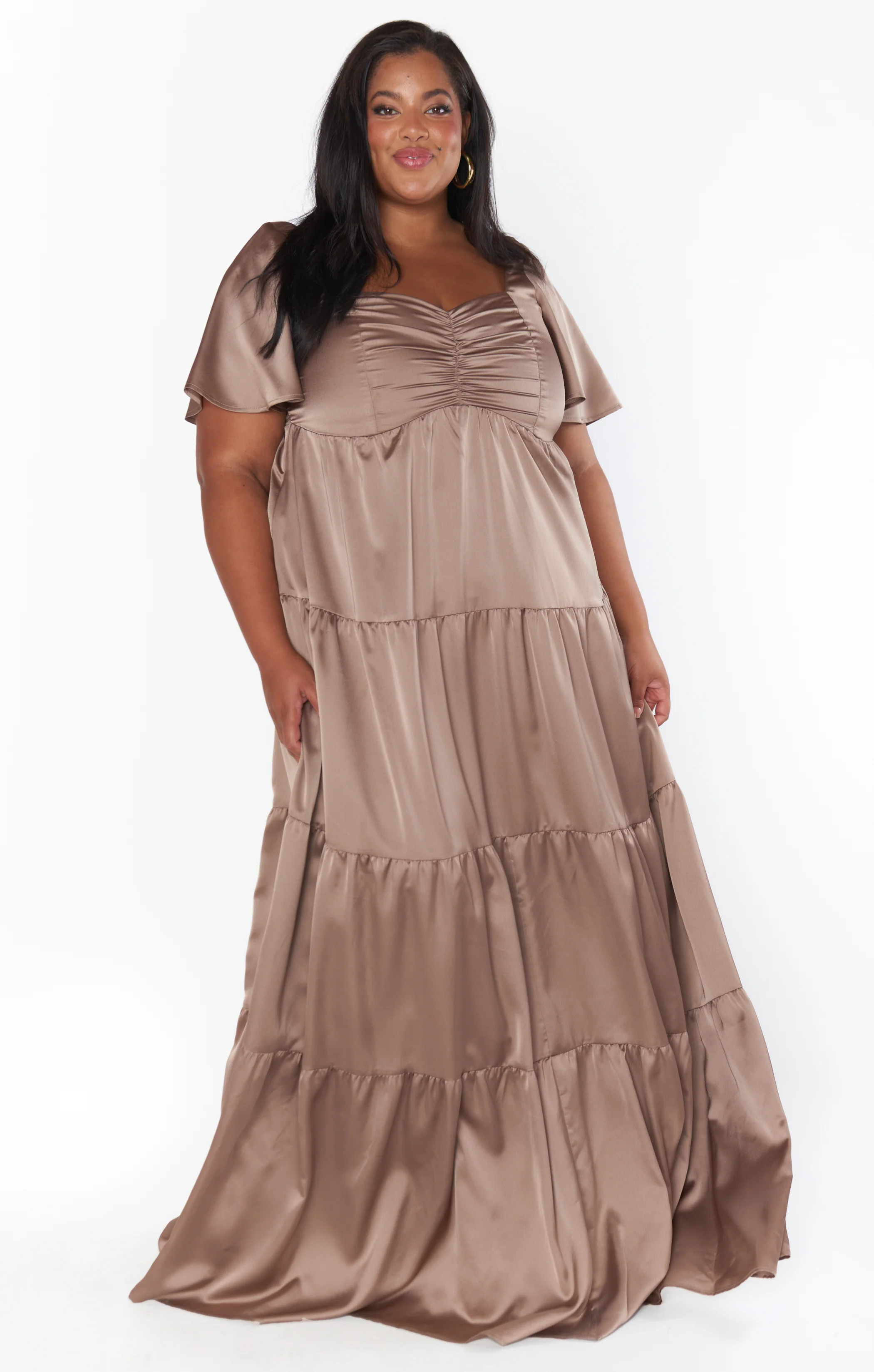 Nicole Maxi Dress ~ Dune Luxe Satin - Image 2