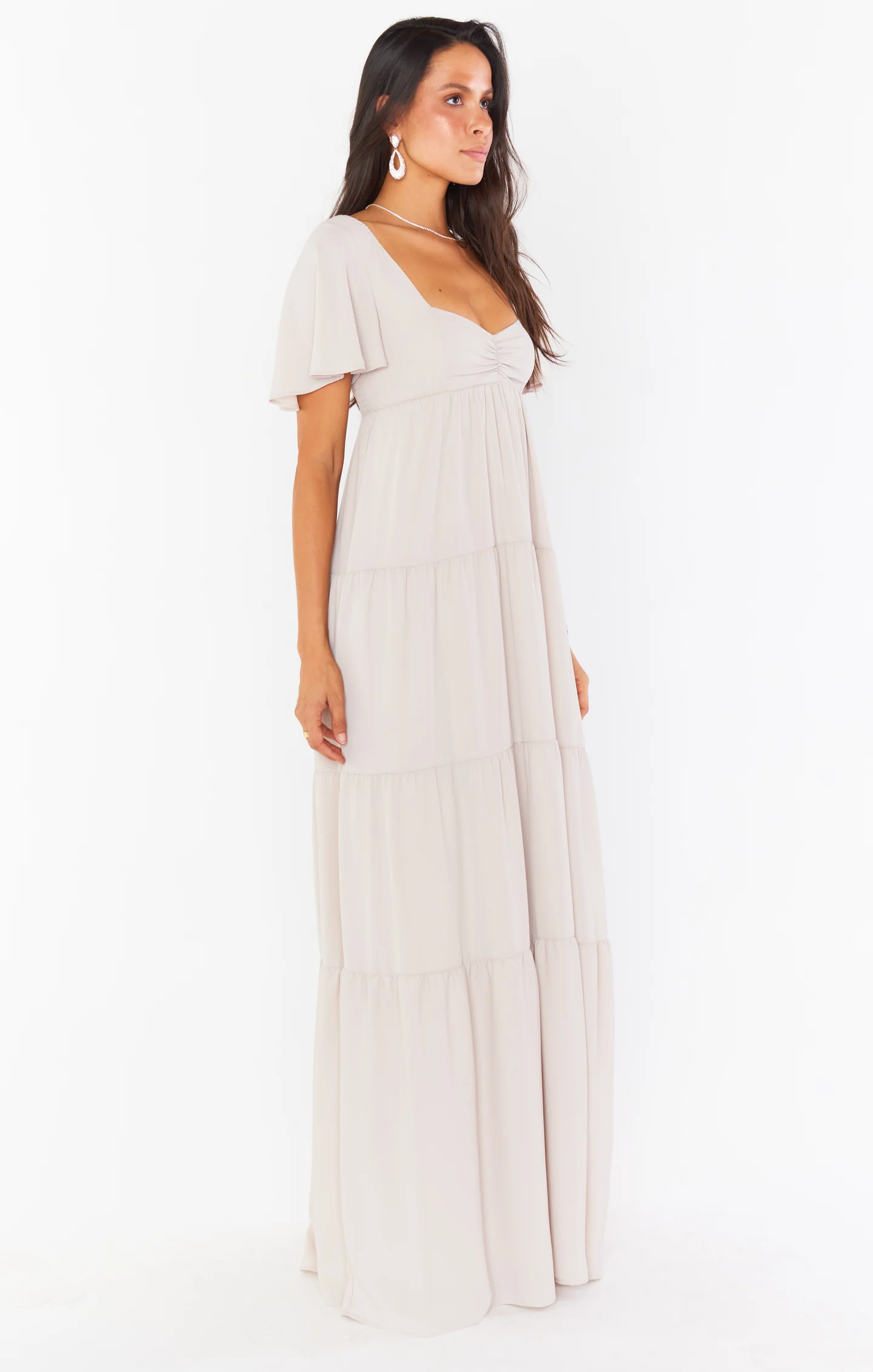 Nicole Maxi Dress ~ Show Me The Ring Crisp - Image 4