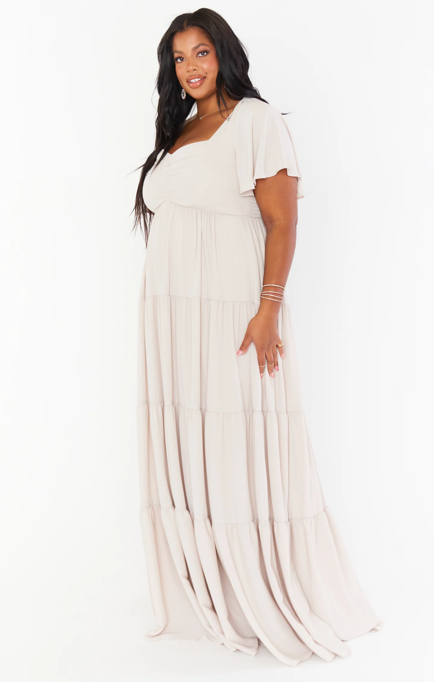 Nicole Maxi Dress ~ Show Me The Ring Crisp - Image 5
