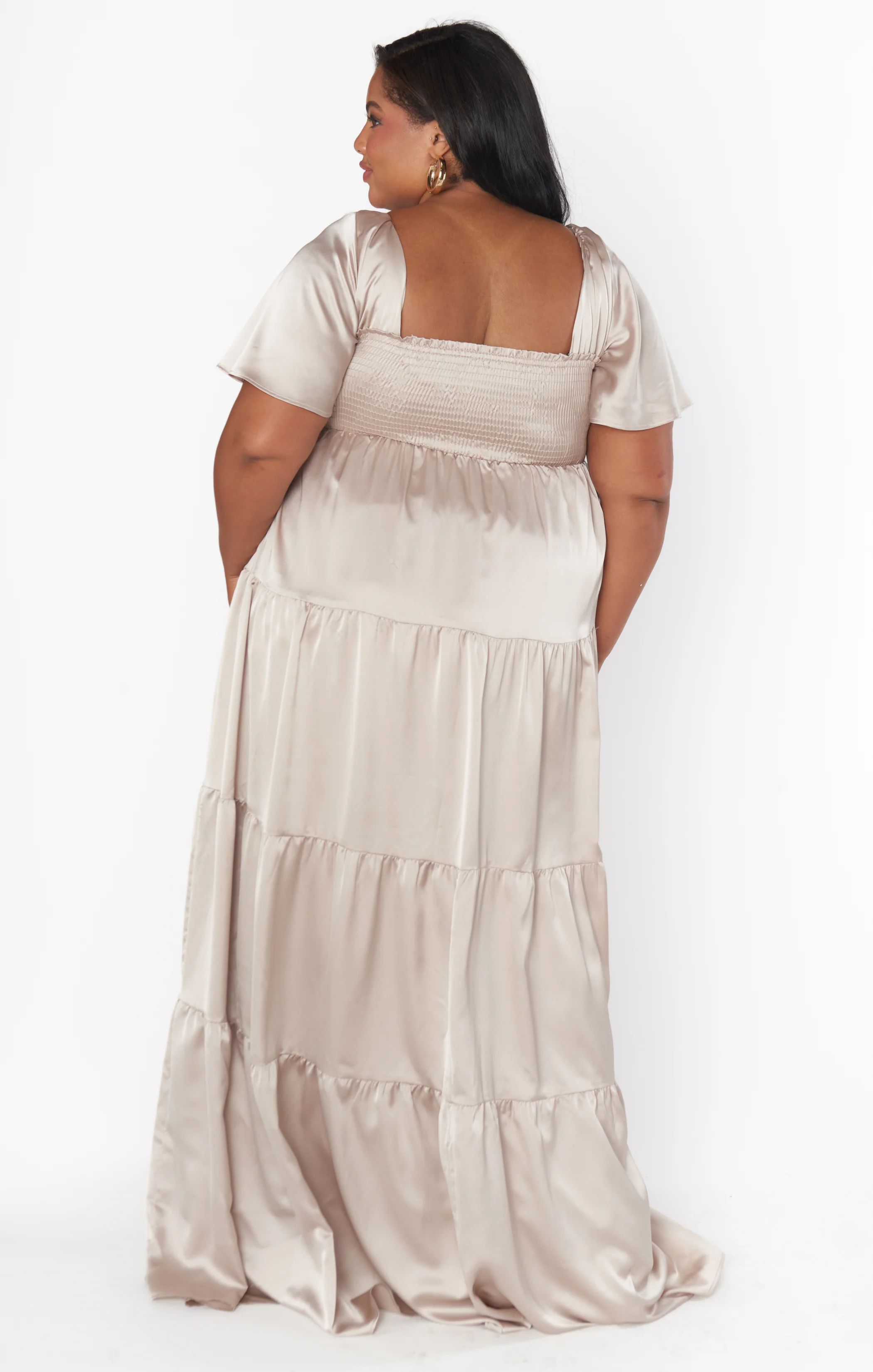 Nicole Maxi Dress ~ Show Me The Ring Luxe Satin - Image 7