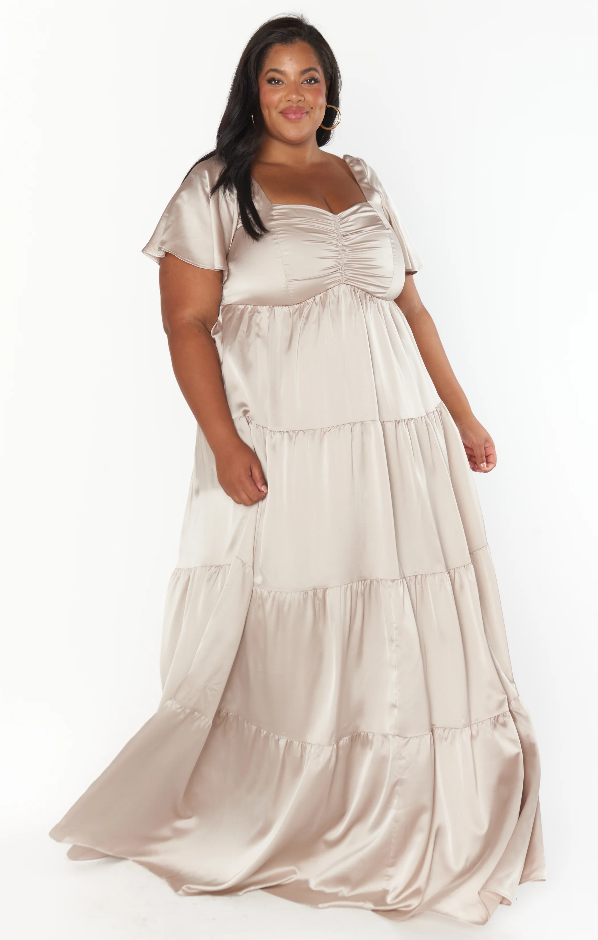 Nicole Maxi Dress ~ Show Me The Ring Luxe Satin - Image 8