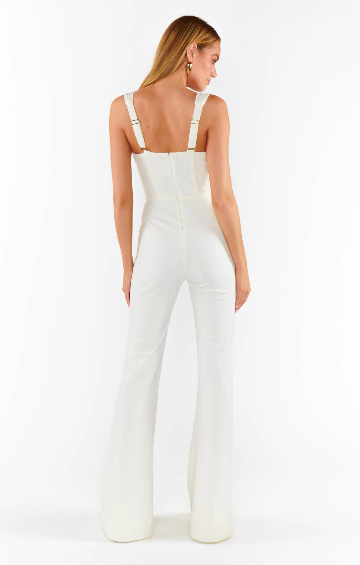 Nina Jumpsuit ~ White Stretch - Image 5