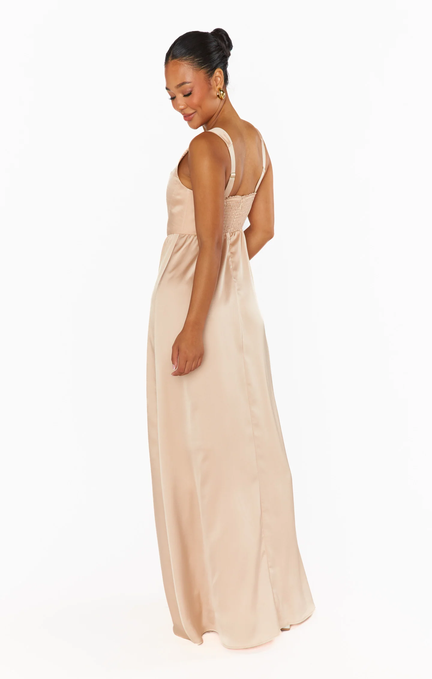 Nina Maxi Dress ~ Champagne Luxe Satin - Image 6