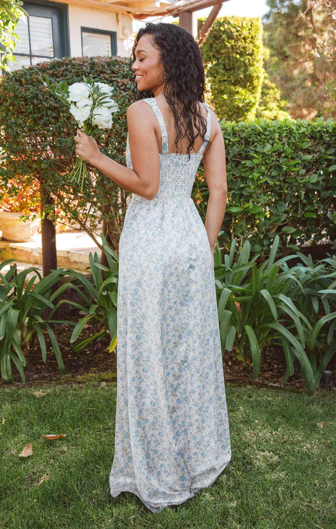 Nina Maxi Dress ~ Charming Rose Luxe Satin - Image 3