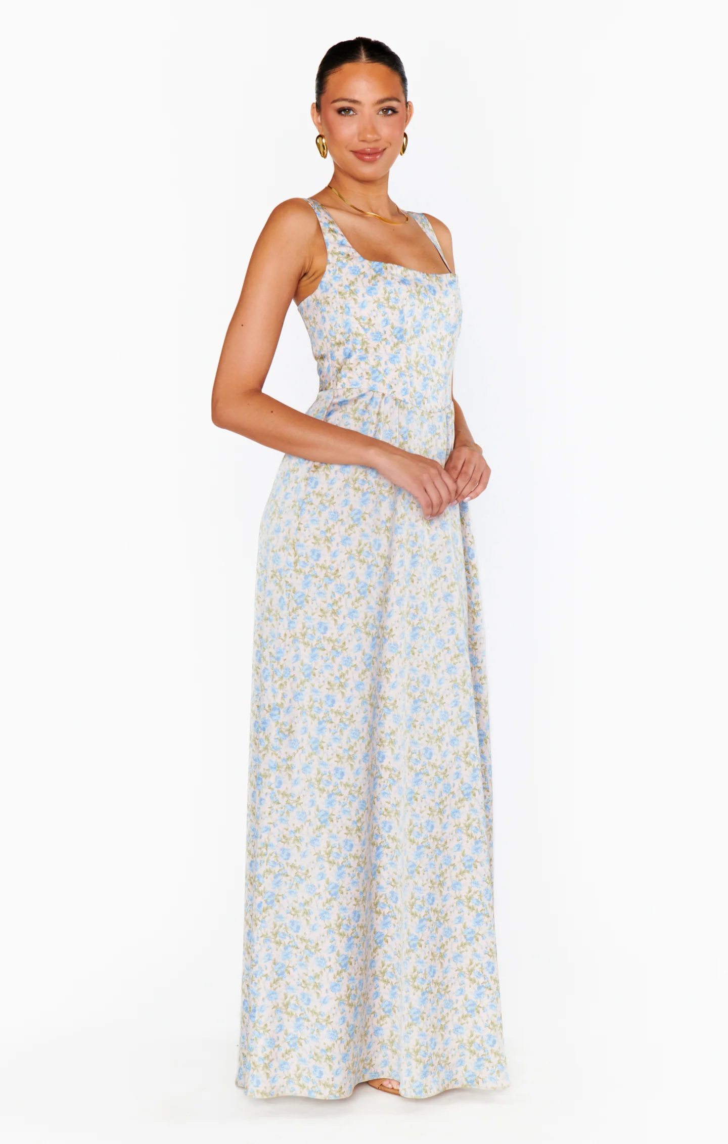 Nina Maxi Dress ~ Charming Rose Luxe Satin - Image 4