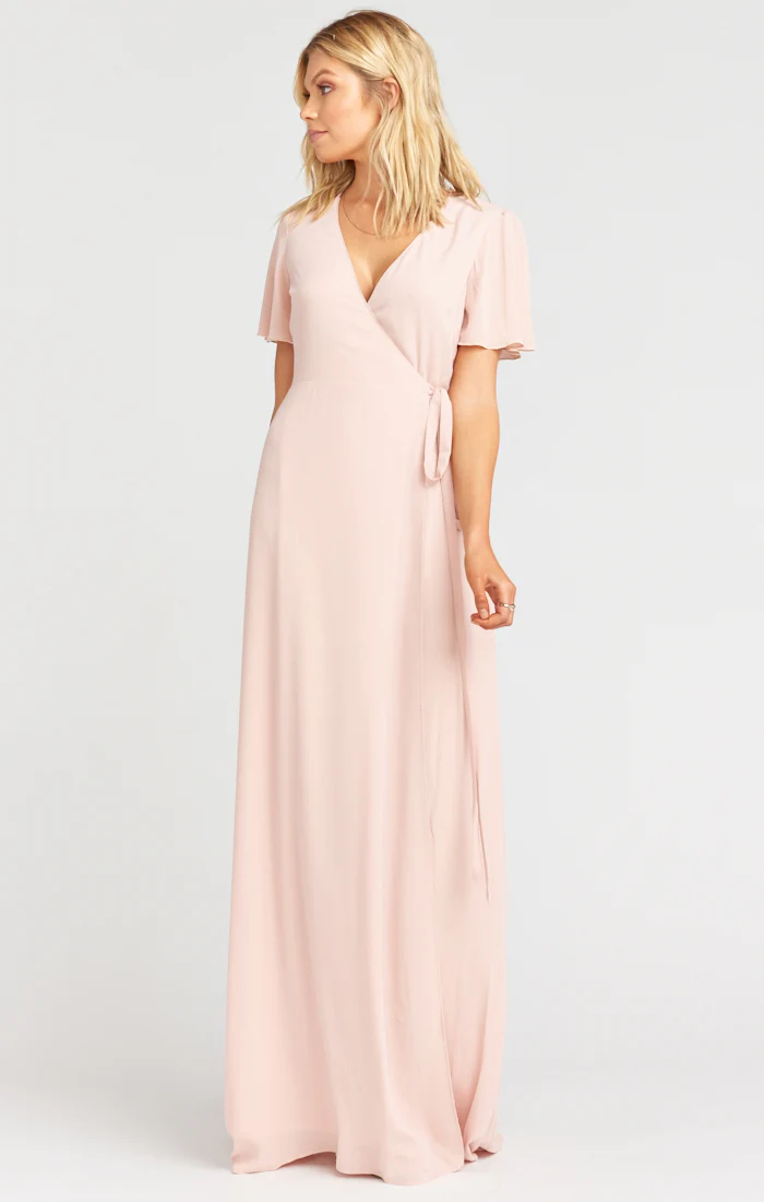 Noelle Flutter Wrap Dress - Image 10
