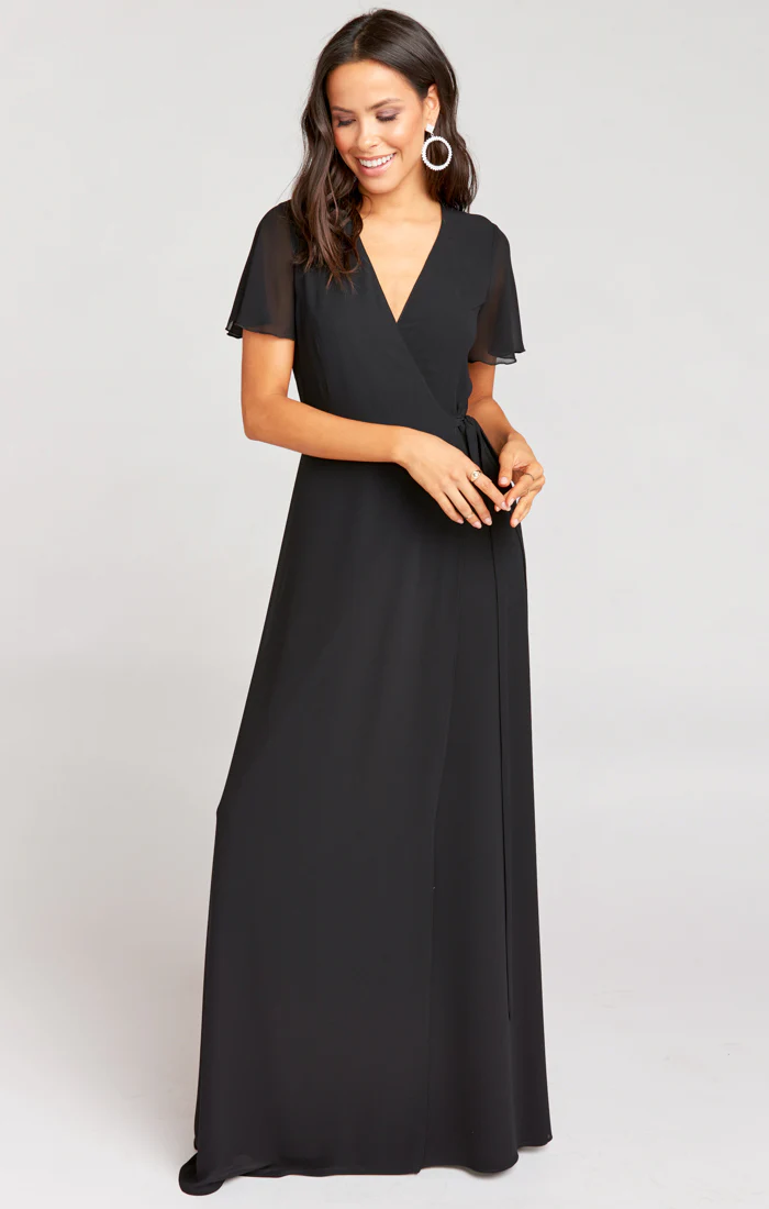 Noelle Flutter Wrap Dress - Image 14