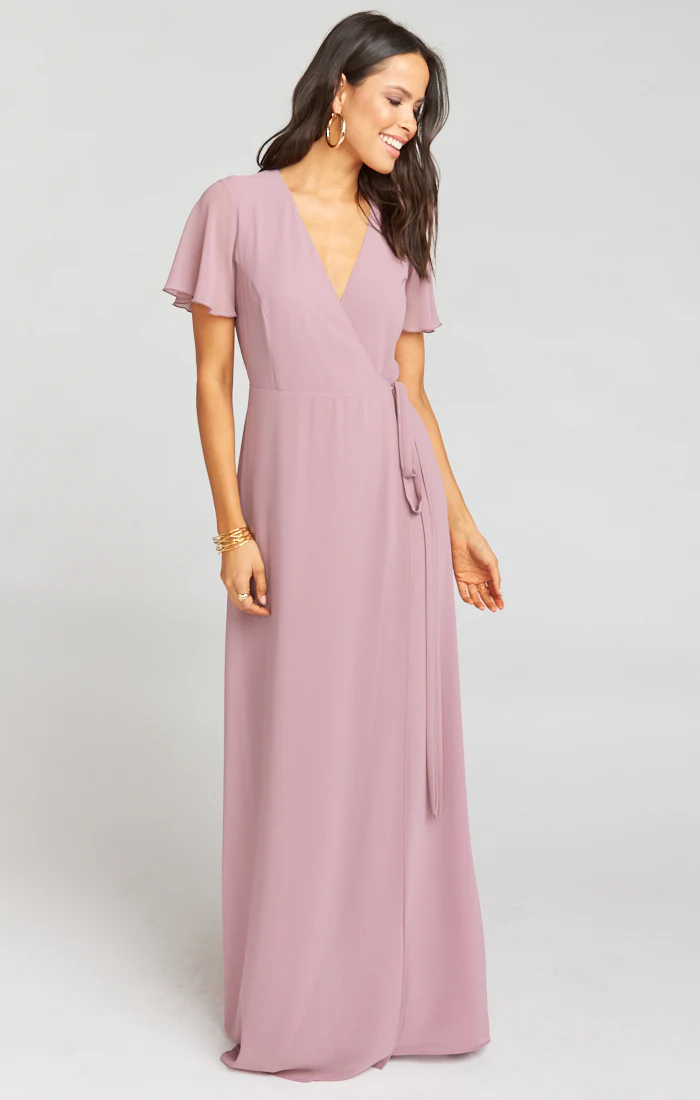 Noelle Flutter Wrap Dress - Image 2