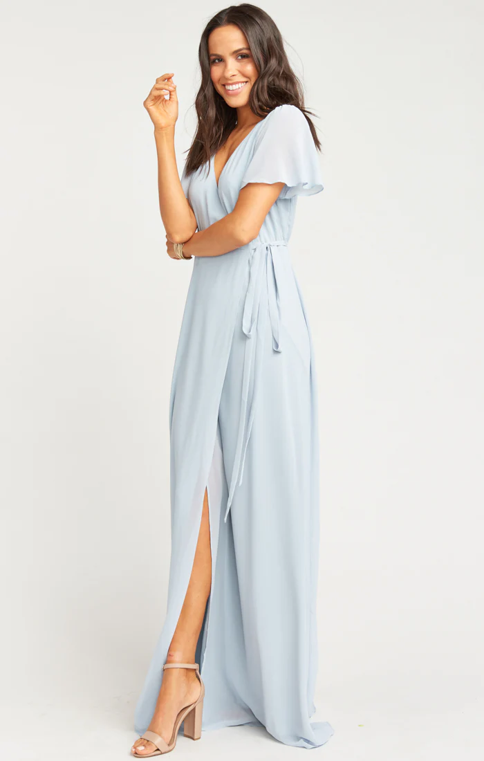 Noelle Flutter Wrap Dress - Image 3