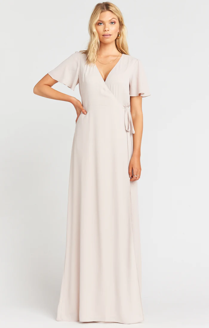 Noelle Flutter Wrap Dress - Image 5