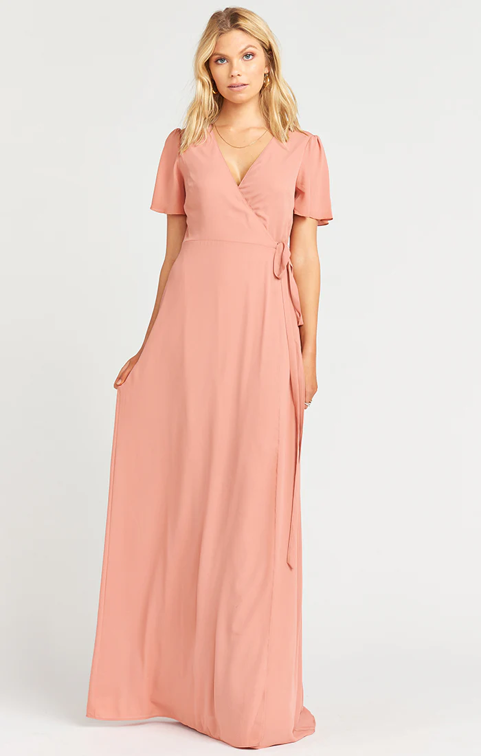 Noelle Flutter Wrap Dress - Image 6