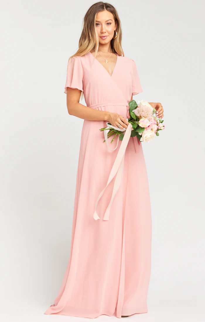 Noelle Flutter Wrap Dress - Image 7