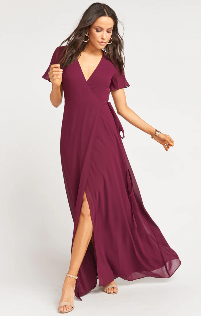 Noelle Flutter Wrap Dress - Image 8