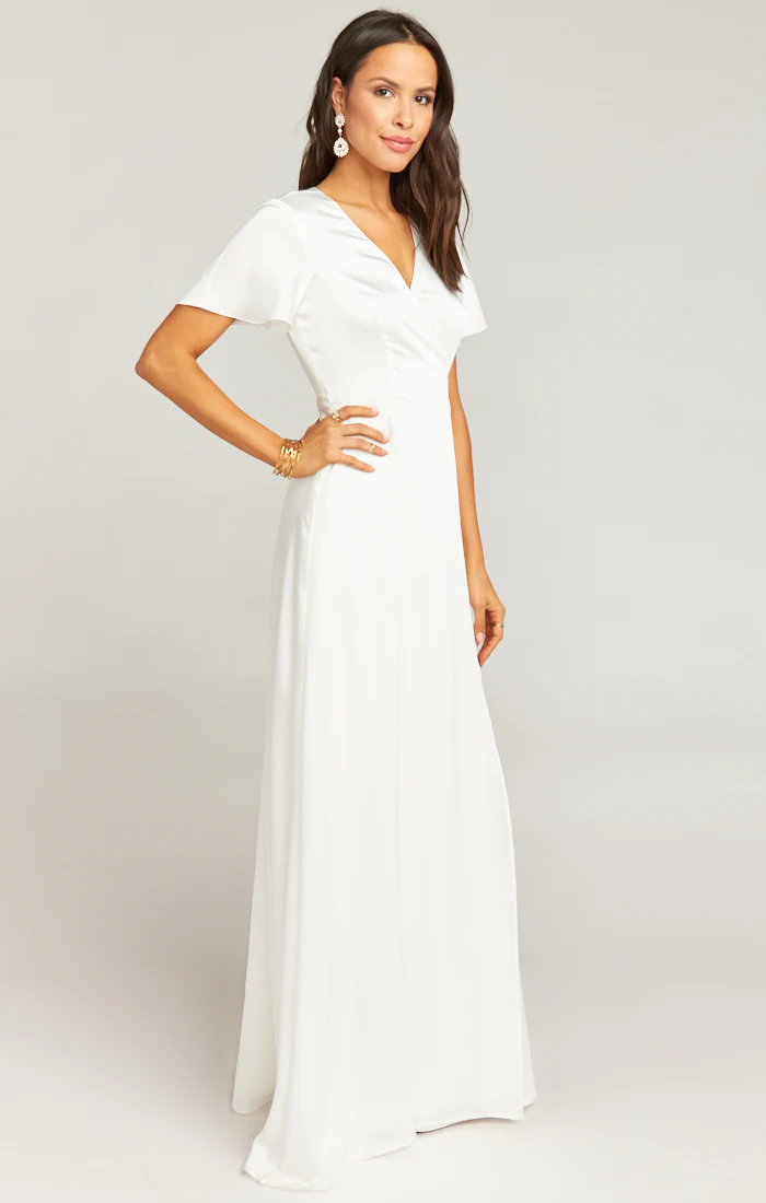 Noelle Flutter Wrap Dress - Image 9