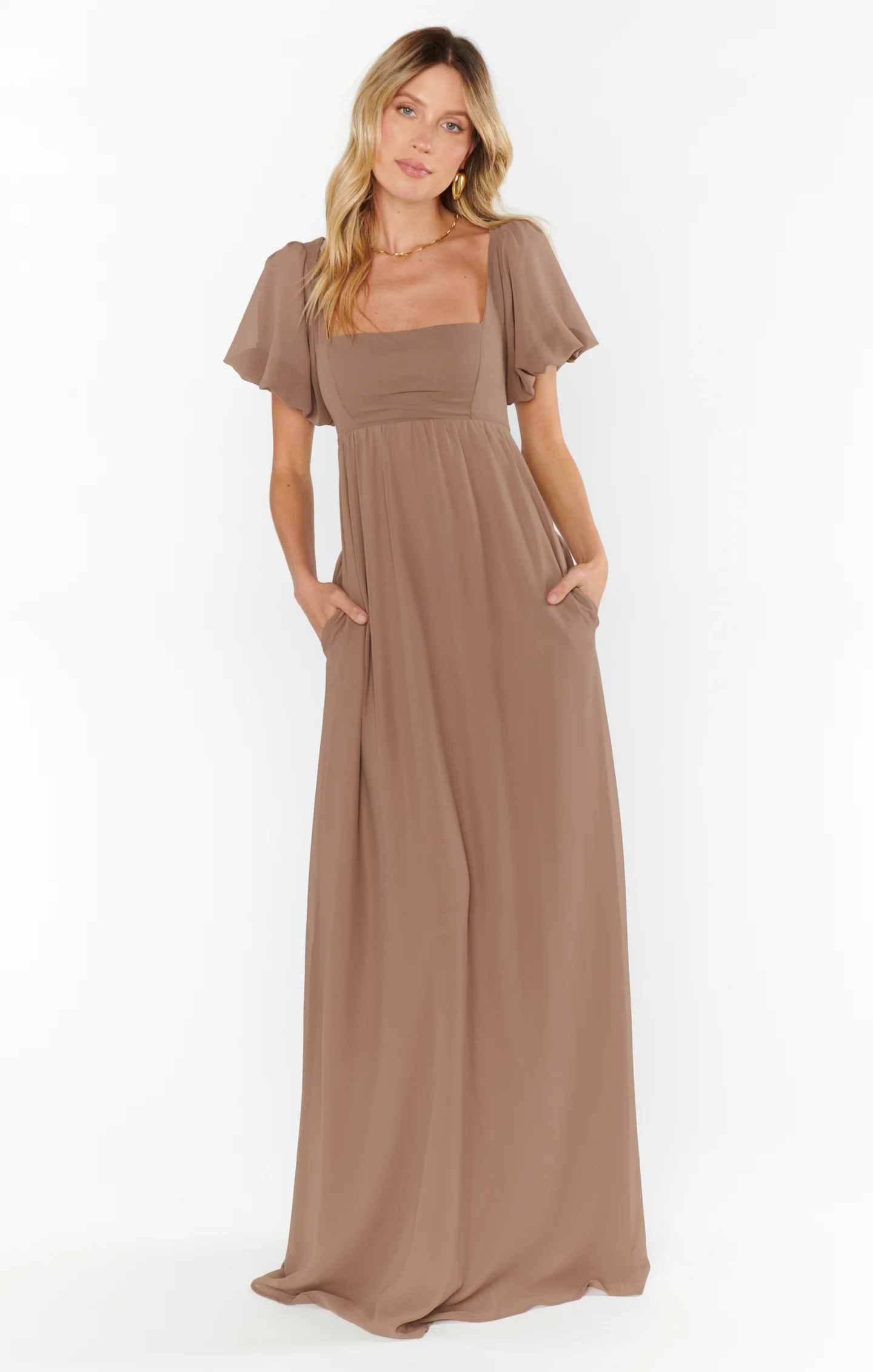Nora Maxi Dress ~ Dune Chiffon - Image 14