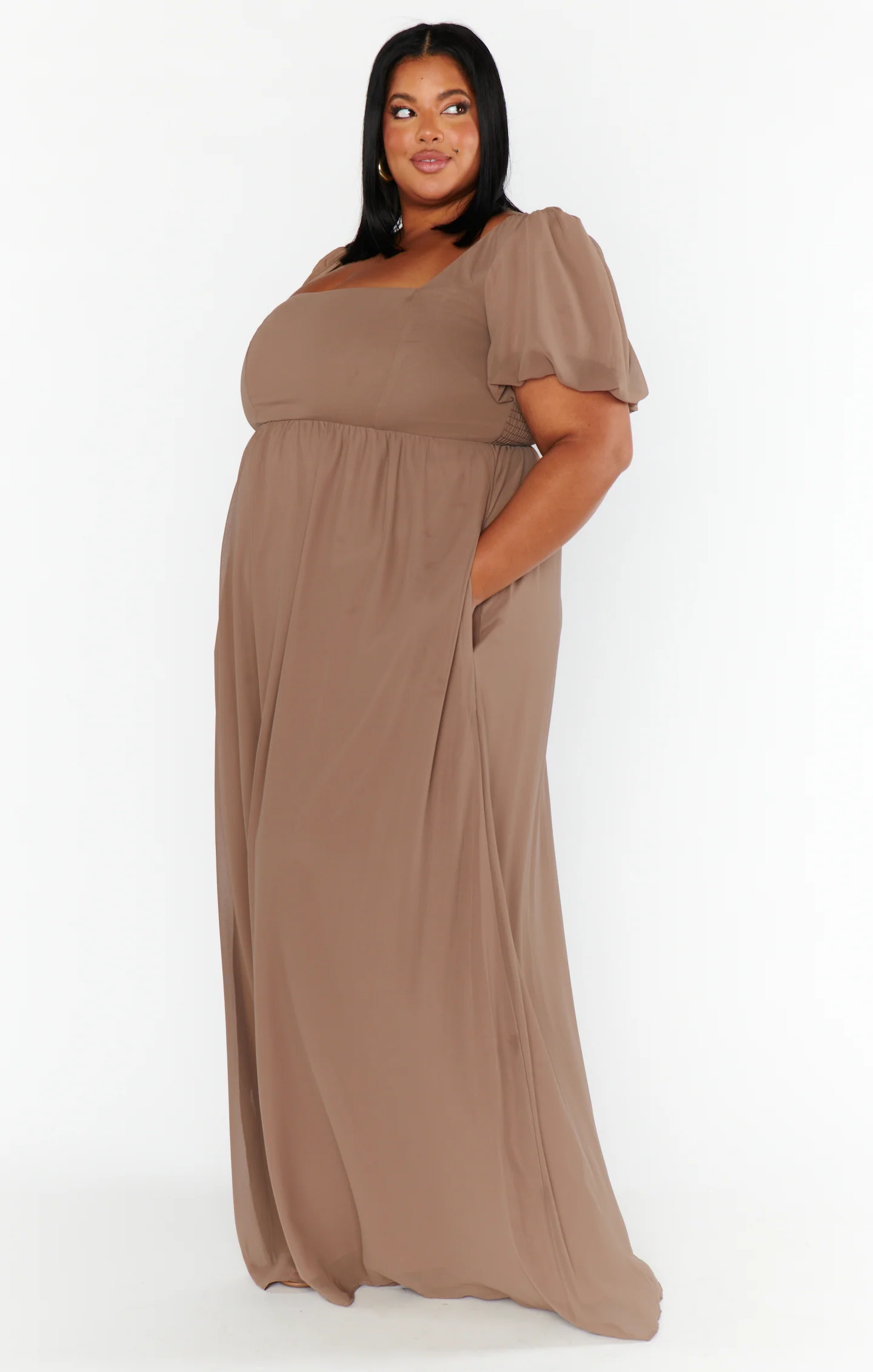 Nora Maxi Dress ~ Dune Chiffon - Image 6
