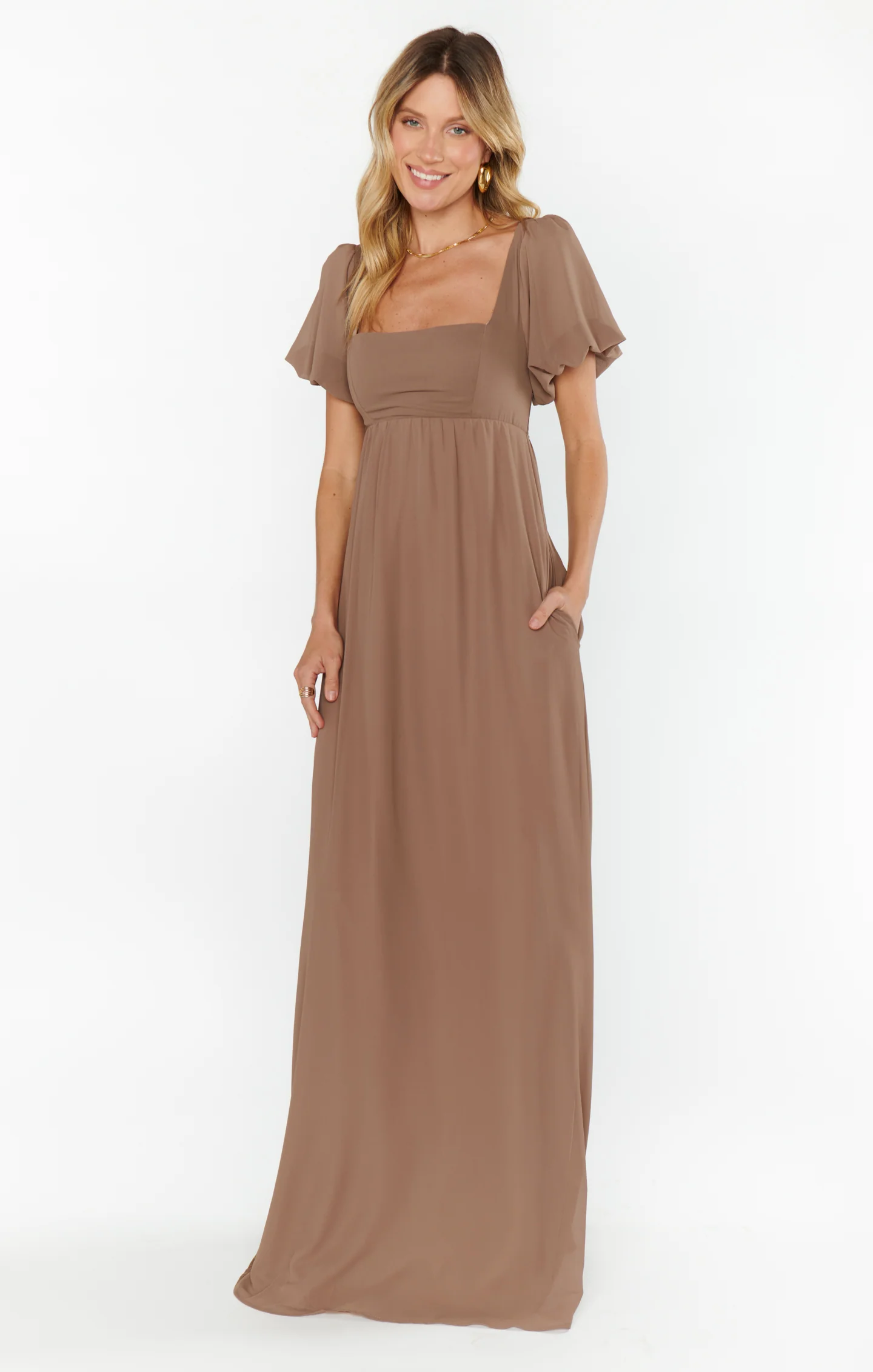 Nora Maxi Dress ~ Dune Chiffon - Image 7