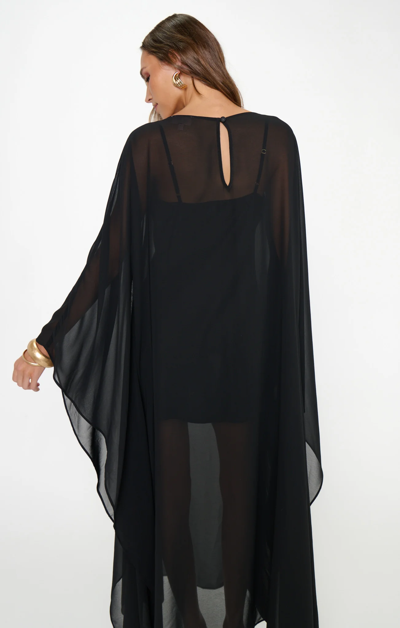 Olsen Maxi Dress ~ Black Chiffon - Image 5