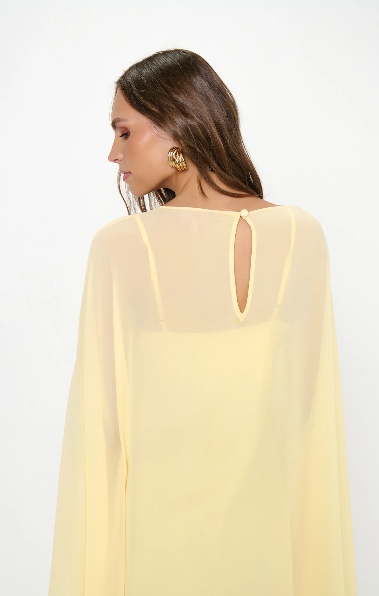 Olsen Maxi Dress ~ Pale Yellow Chiffon - Image 5