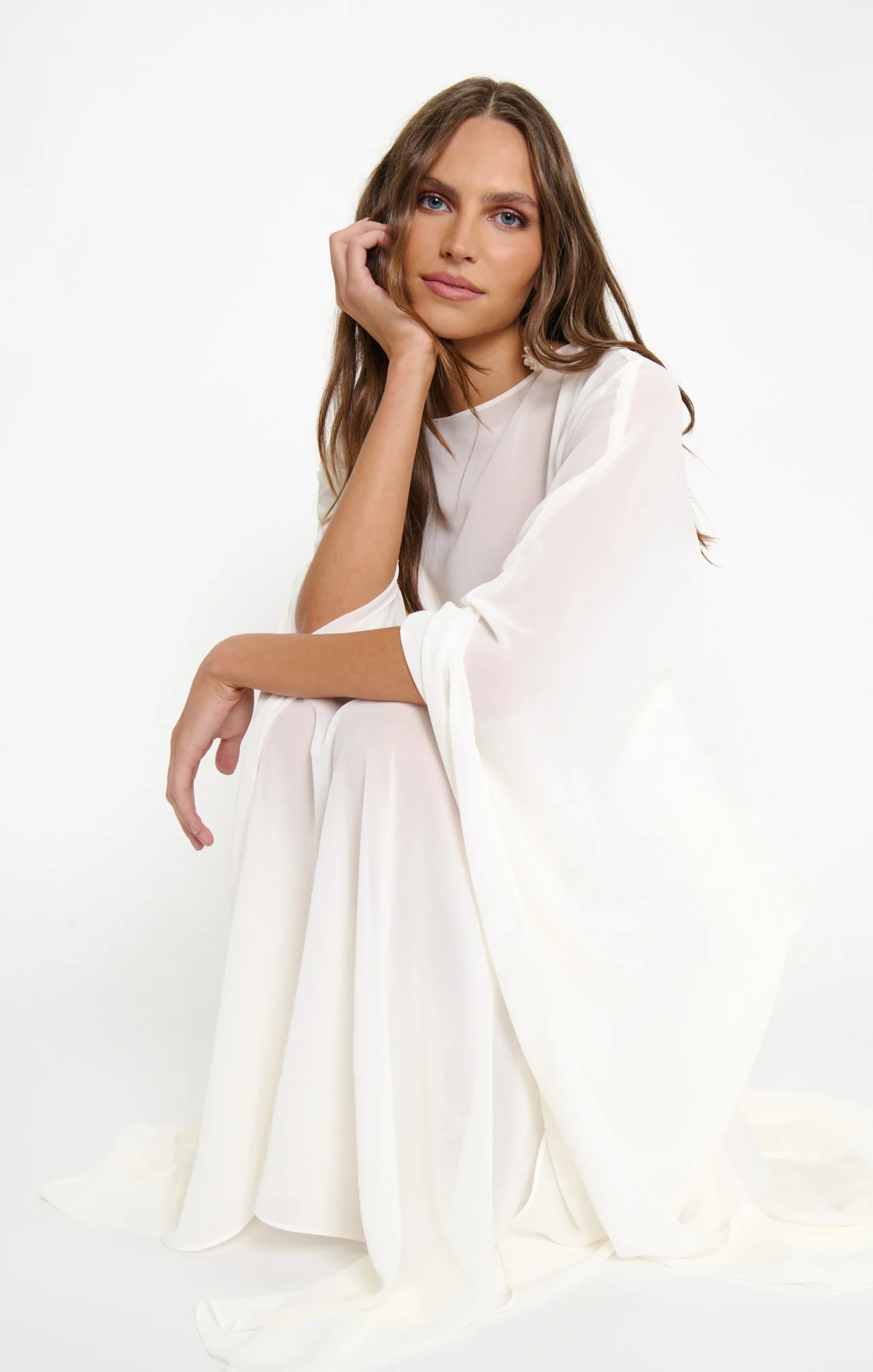 Olsen Maxi Dress ~ Wedding Cake Chiffon - Image 2