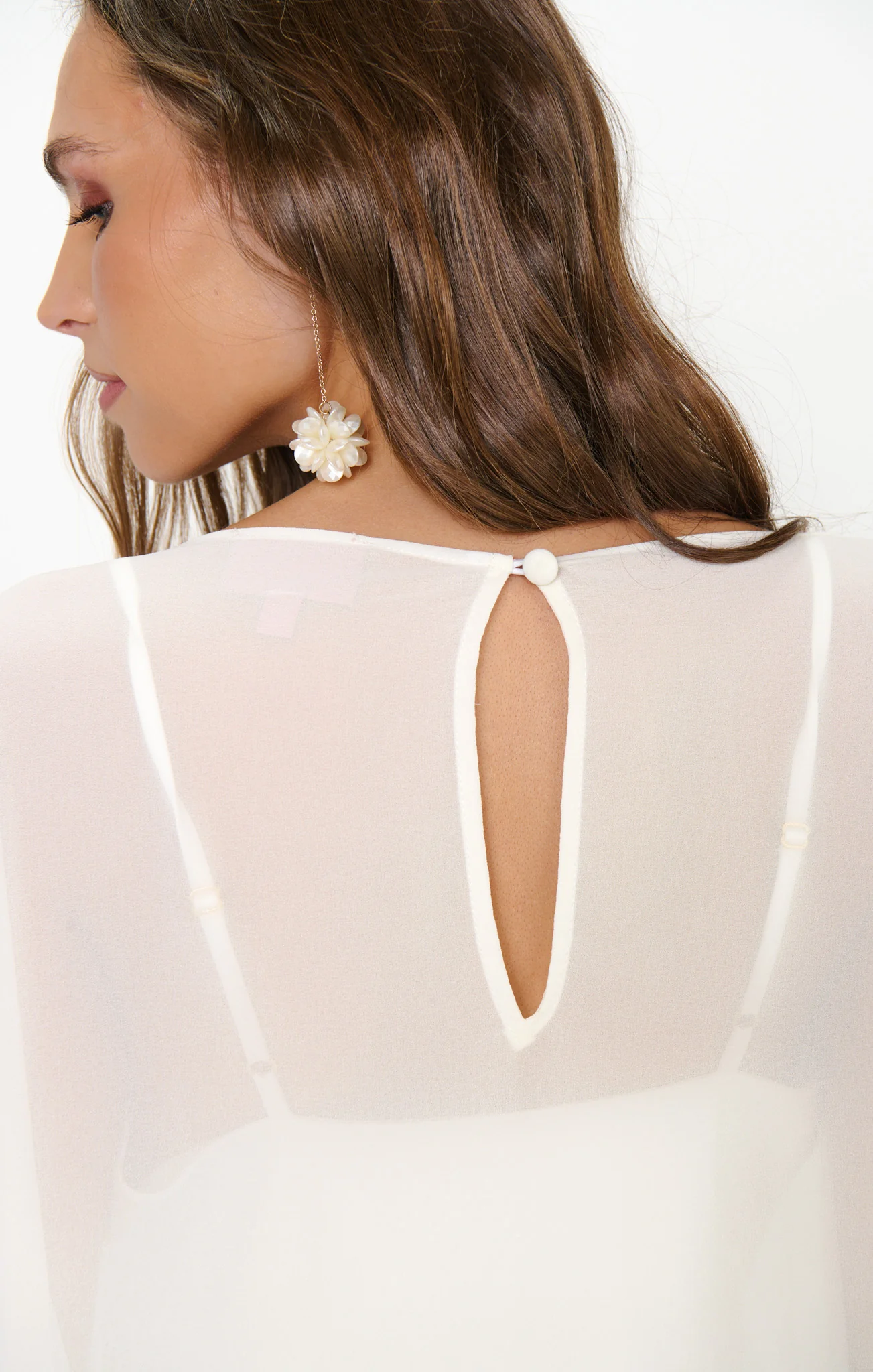 Olsen Maxi Dress ~ Wedding Cake Chiffon - Image 7