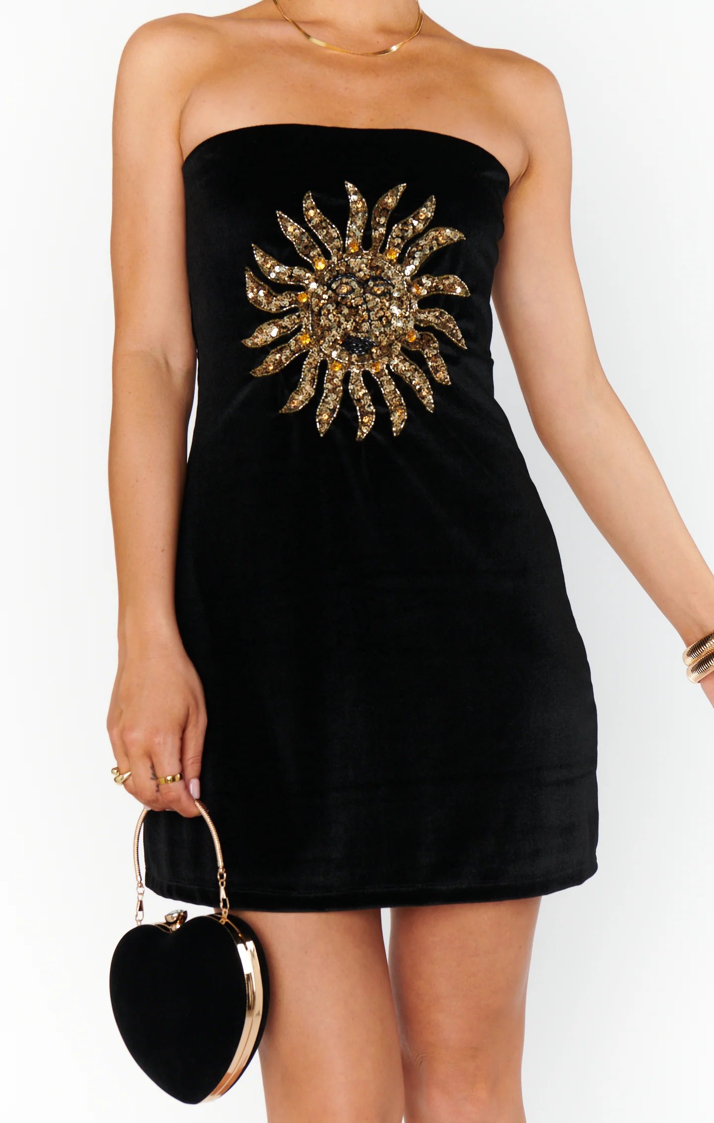 On My Way Dress ~ Sun Sequins Velvet - Image 3
