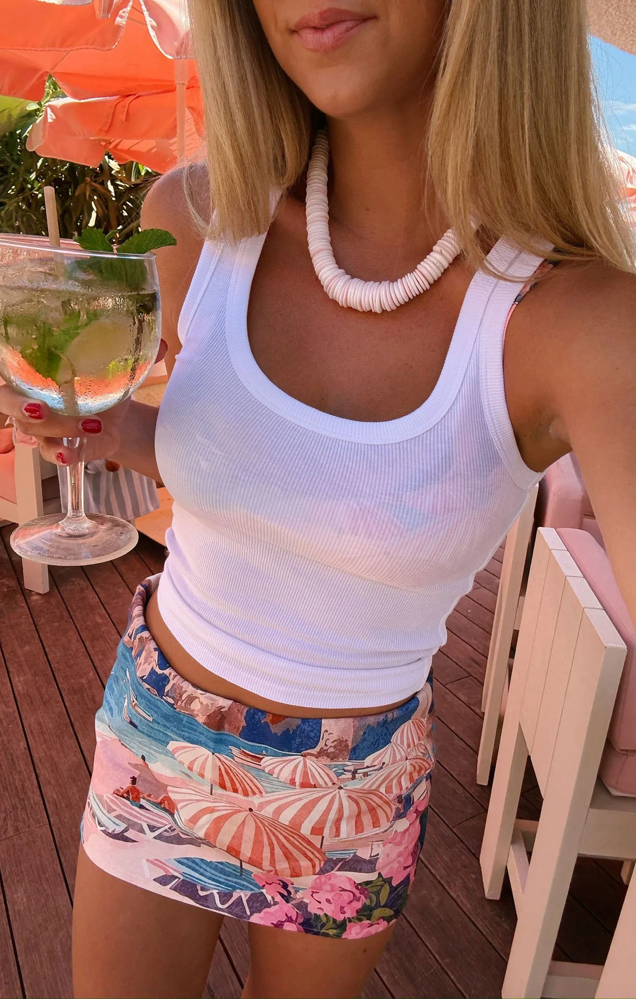 On The Go Skirt ~ Oasis Beach Club - Image 5