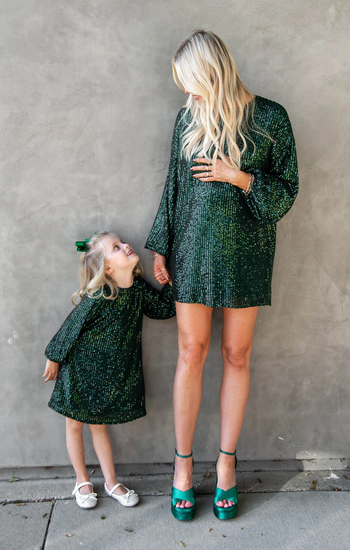 Once Upon A Time Dress ~ Emerald Sequins - Image 3