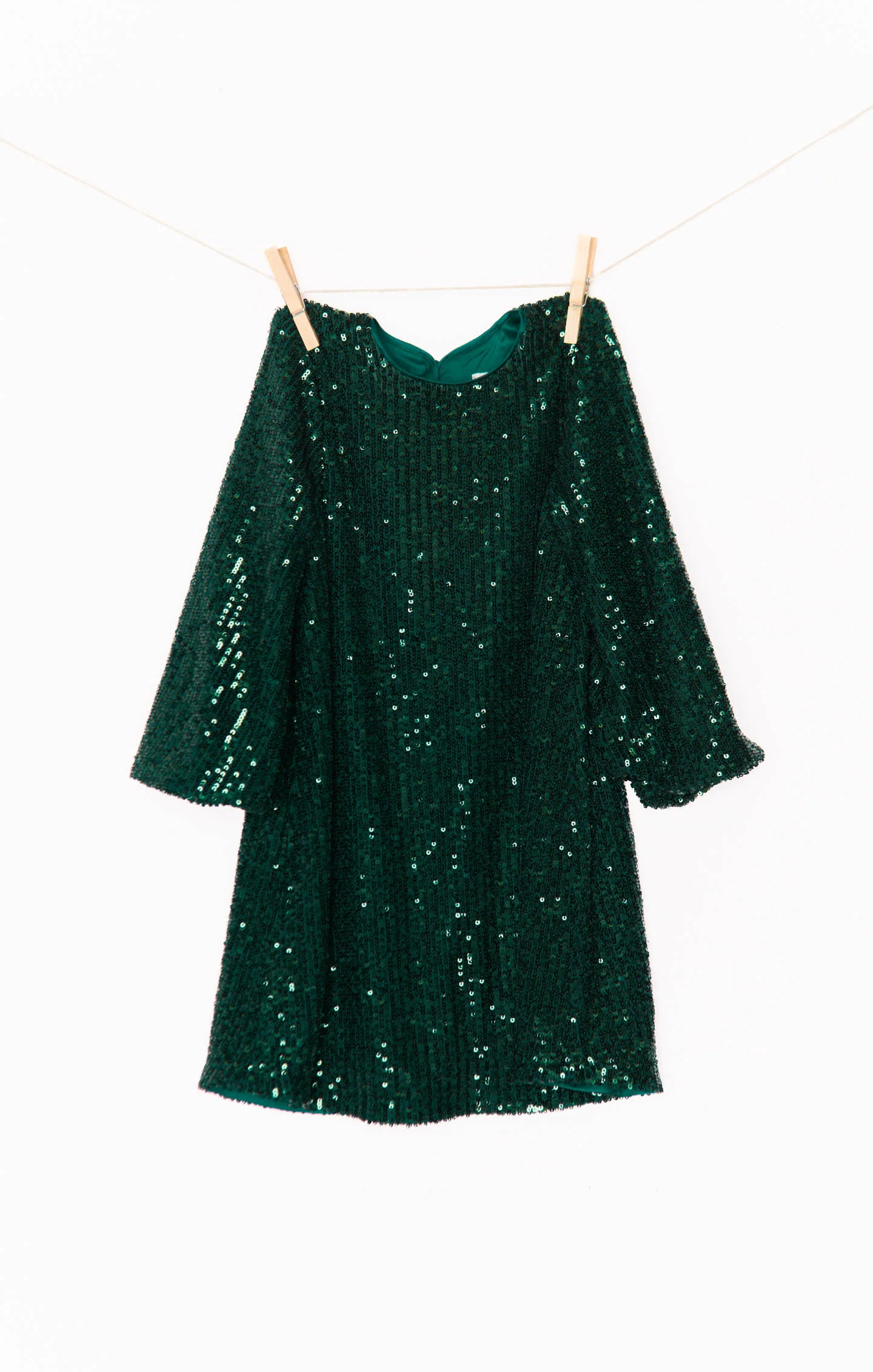 Once Upon A Time Dress ~ Emerald Sequins - Image 5