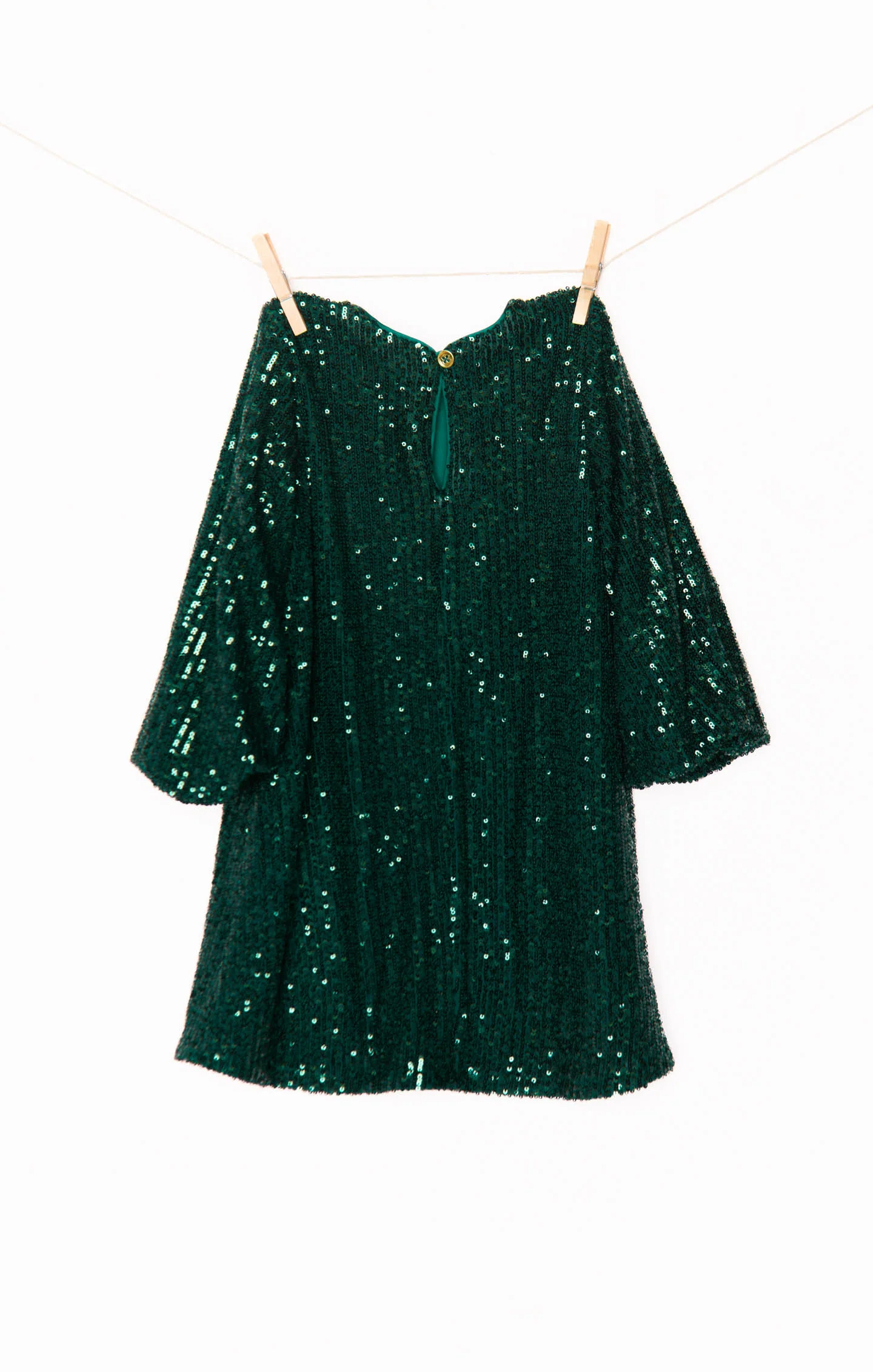 Once Upon A Time Dress ~ Emerald Sequins - Image 6