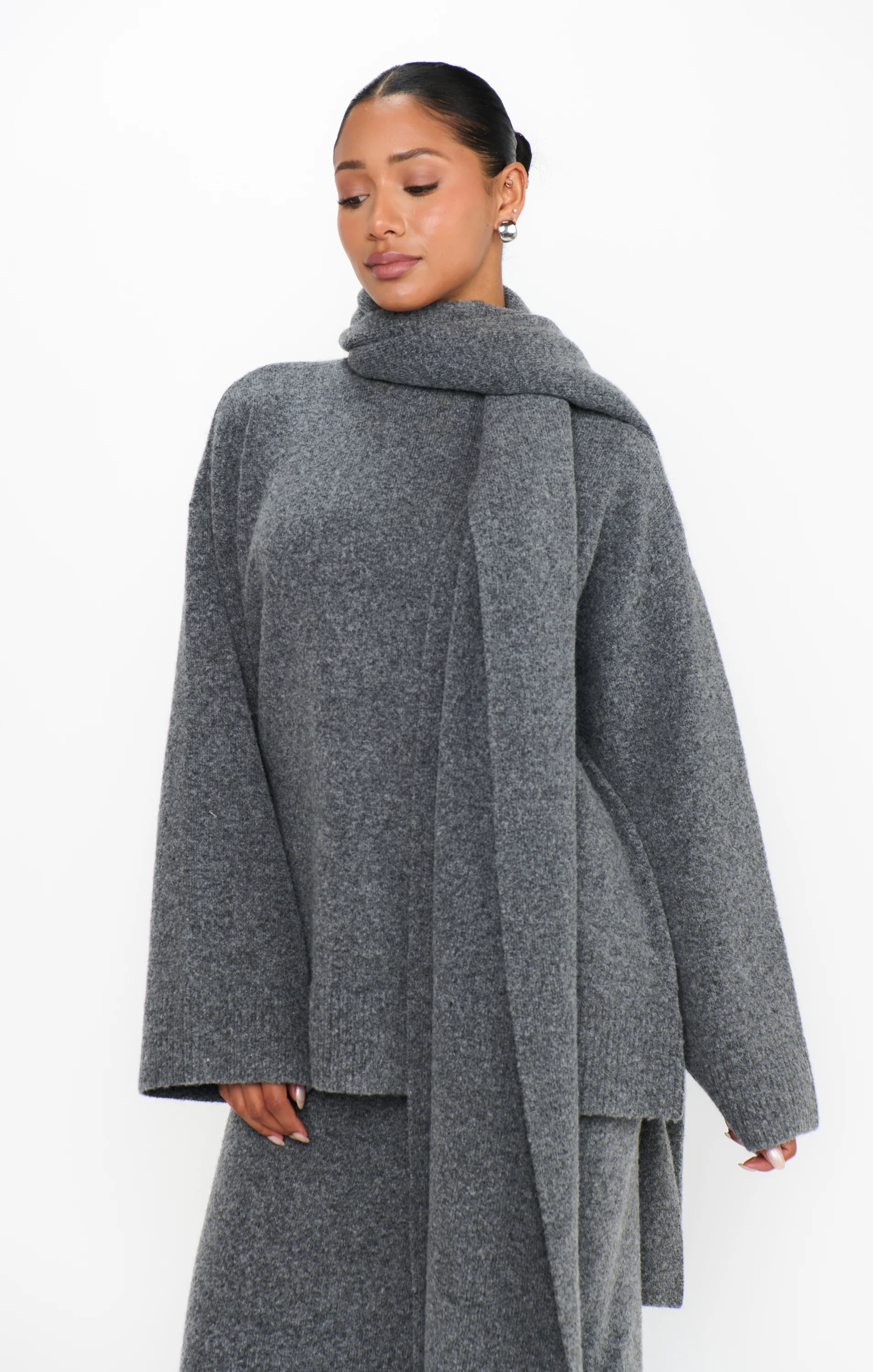 Oslo Sweater ~ Grey Knit - Image 5