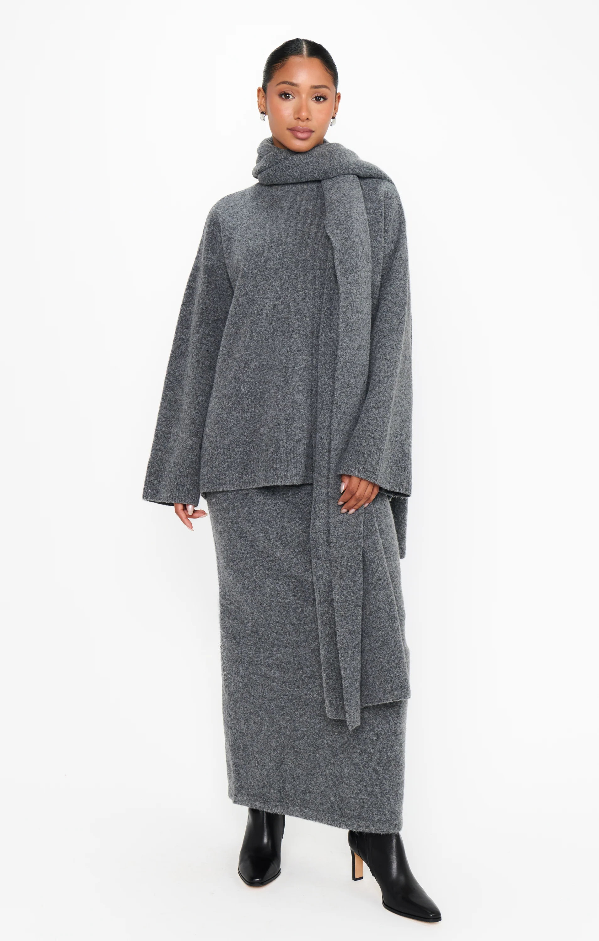 Oslo Sweater ~ Grey Knit - Image 6